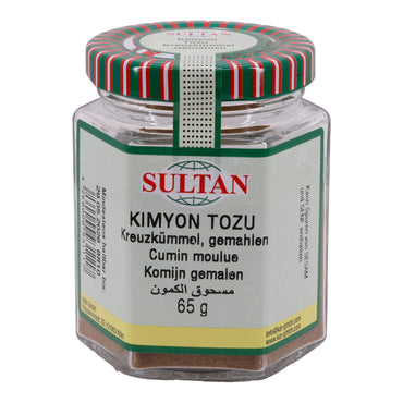 Kreuzkümmel Sultan | Kimyon Tozu | Gemahlen | 65 g Glas SULTAN