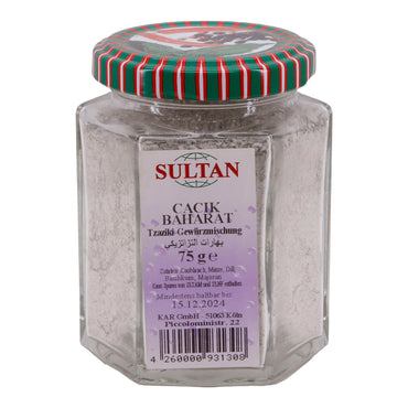 Gewürzmischung Sultan | Gewürz | Tzaziki-Gewürzmischung Cacik Baharat | 75 g Glas SULTAN