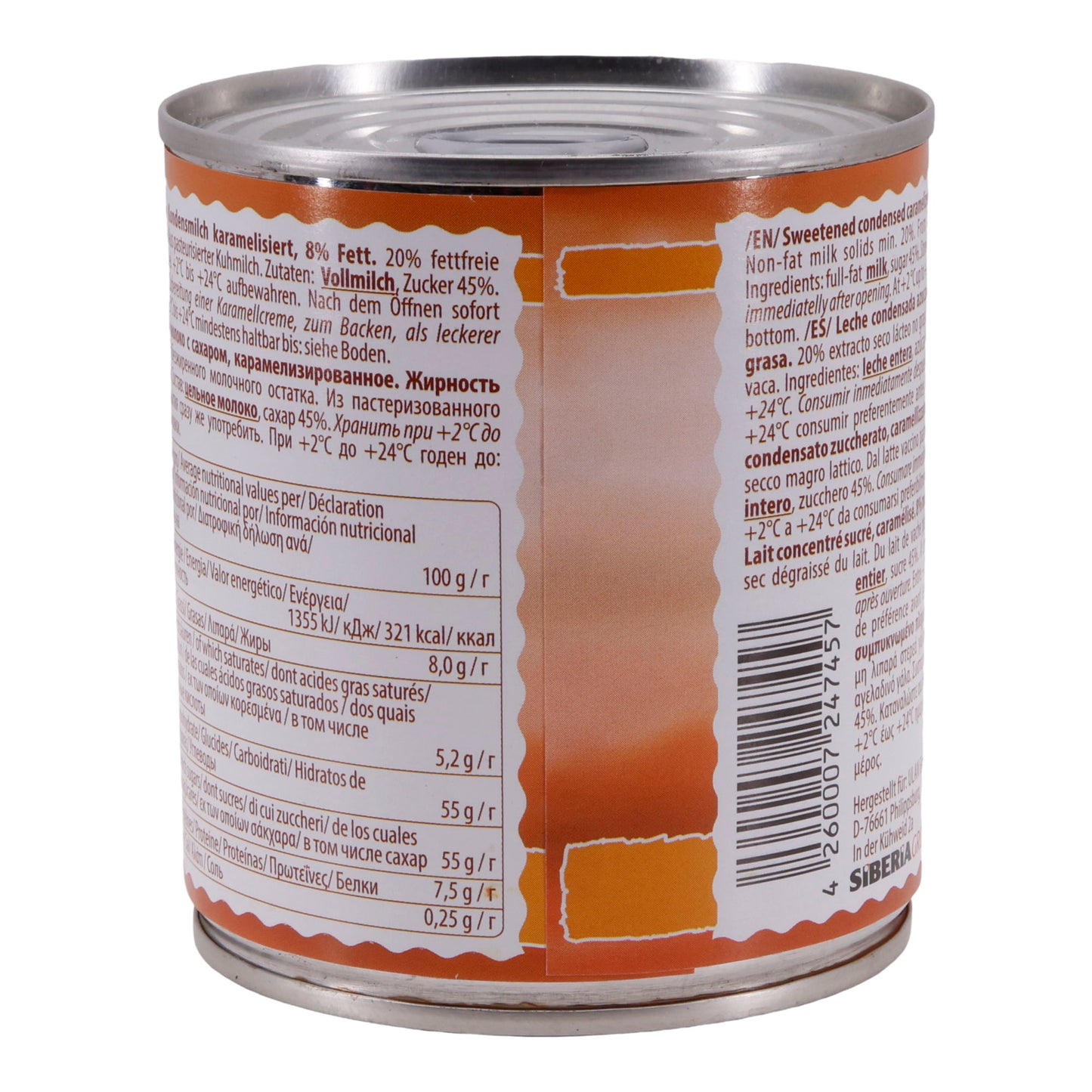 Latte condensato caramellato 33 Mucche | Latte condensato | Zuccherato | Lattina da 397 g