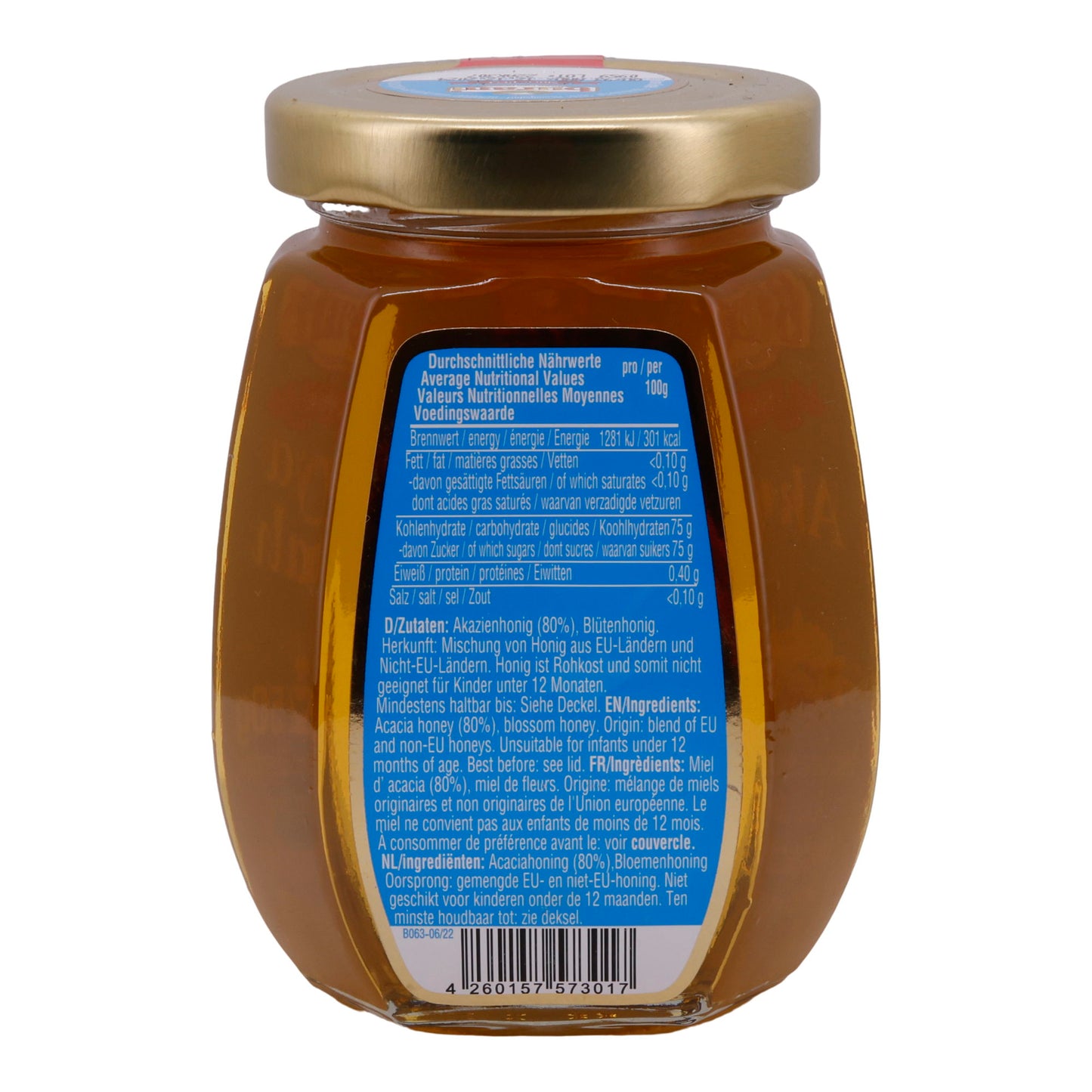 Akazienhonig Buram | Honig | Mischung aus Akazien- und Blütenhonig | 250 g