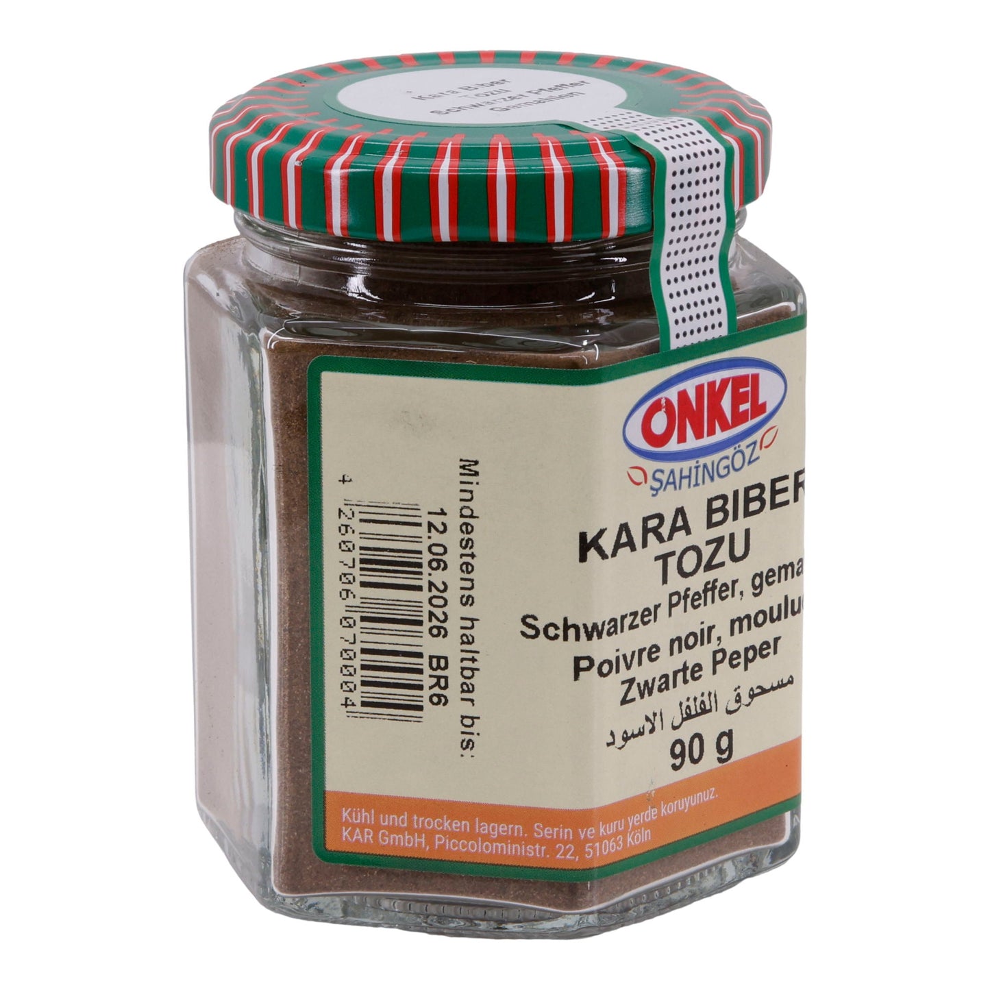 Gewürz Onkel Şahingöz Kara Biber Tozu | Gemahlener Schwarzer Pfeffer | 90 g ONKEL SAHINGÖZ