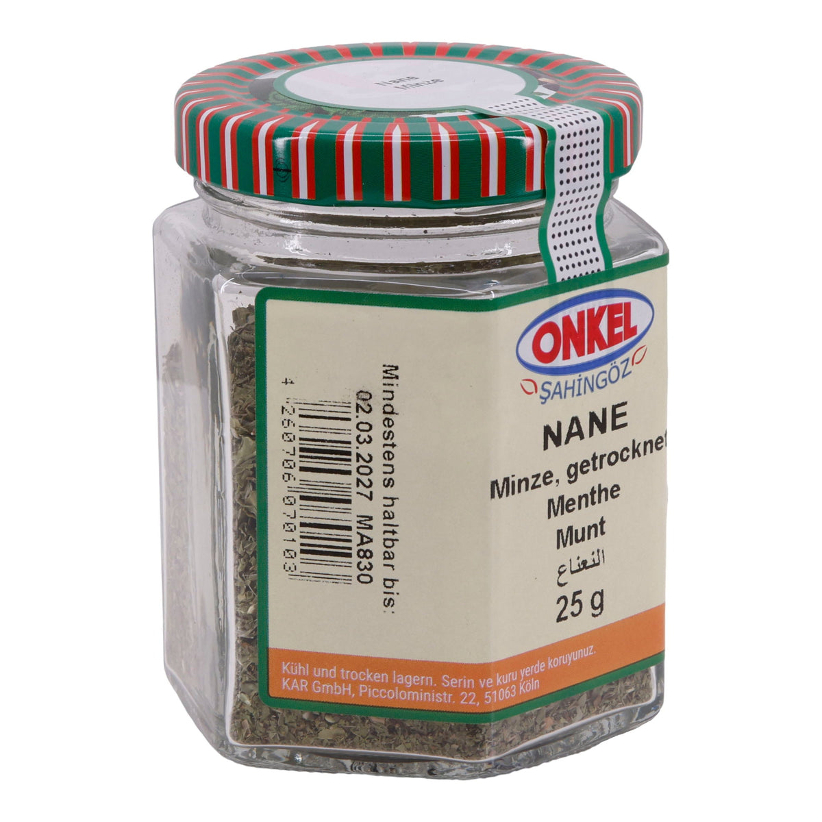 Minze Onkel Şahingöz | getrocknet | Aromatisches Kraut für Tee und orientalische Küche | 25 g SULTAN