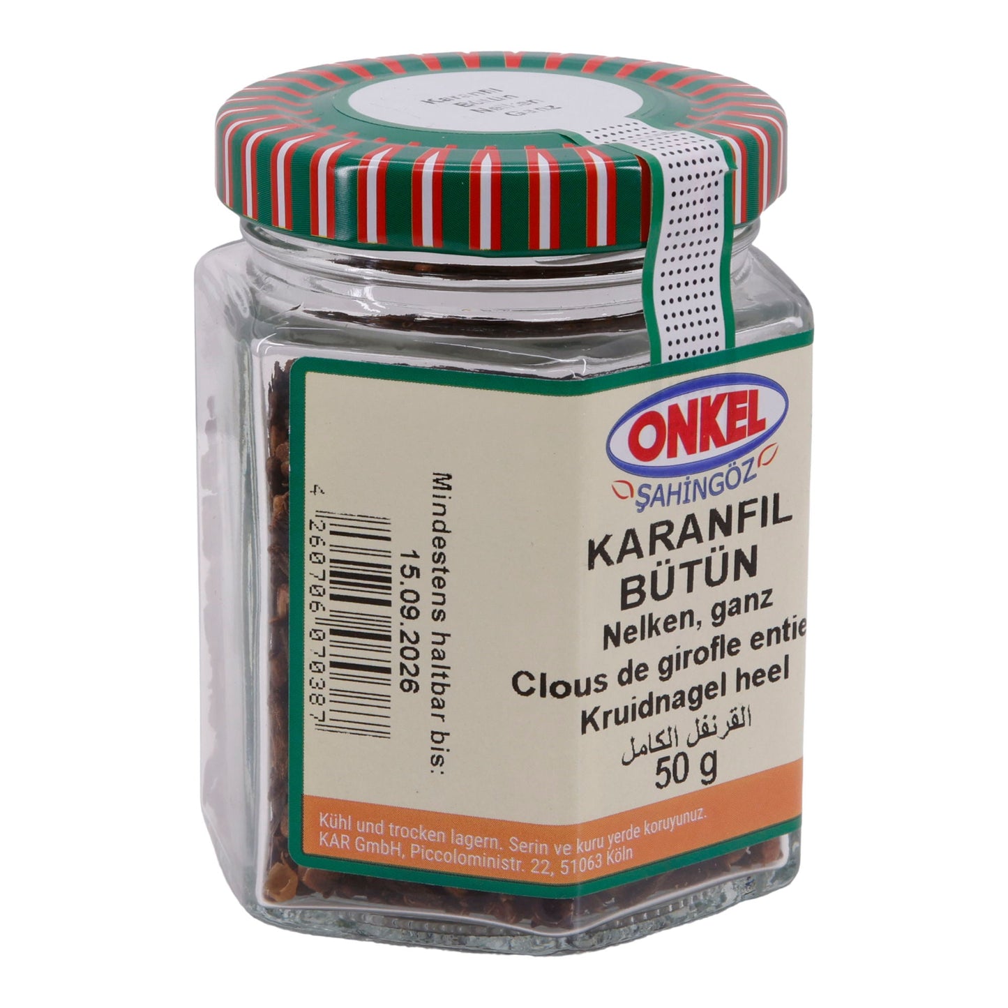 Gewürznelken Onkel Şahingöz Nelken ganz | Gewürz | aromatisch für vielfältige Anwendungen | 50 g ONKEL SAHINGÖZ