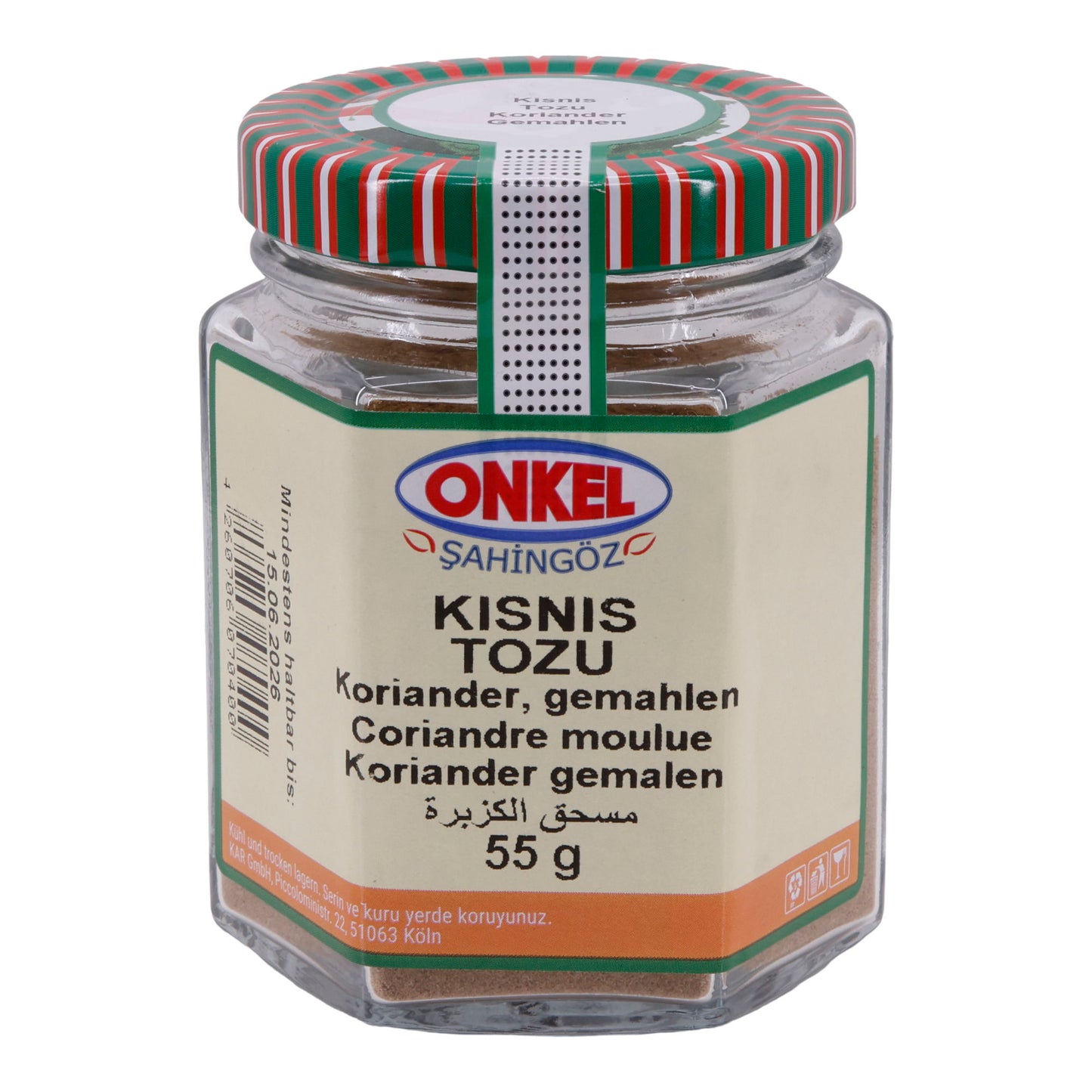 Kişniş Tozu Onkel Şahingöz | Kruiden | Gemalen Koriander | 55 g