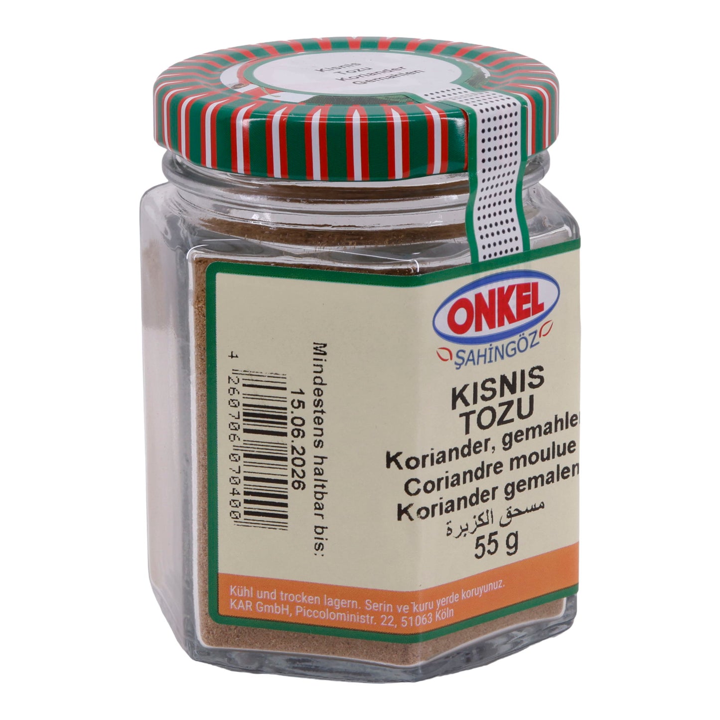 Kişniş Tozu Onkel Şahingöz | Kruiden | Gemalen Koriander | 55 g