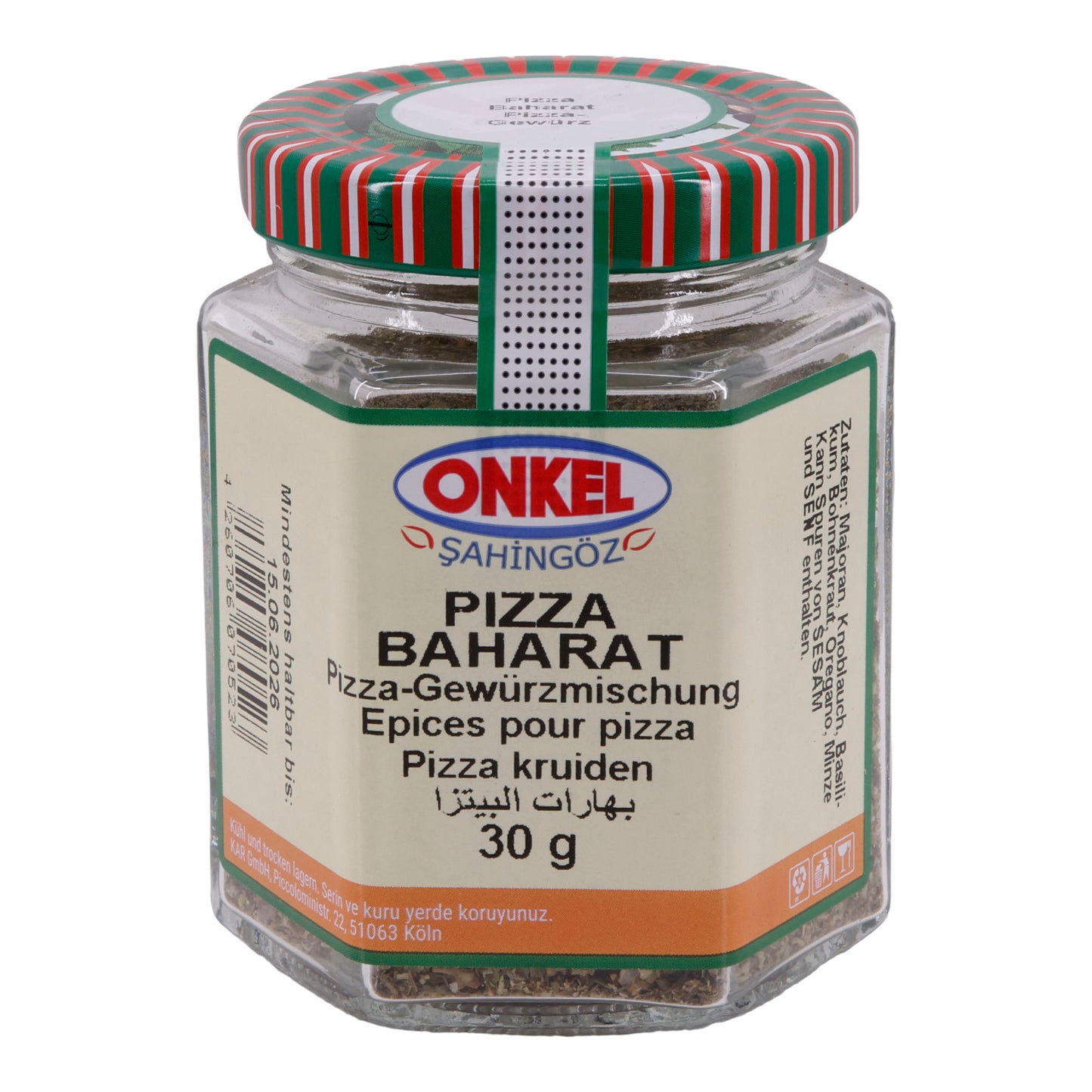 Kruidenmix Onkel Şahingöz Pizza Baharat | Pizza-kruiden | 30 g