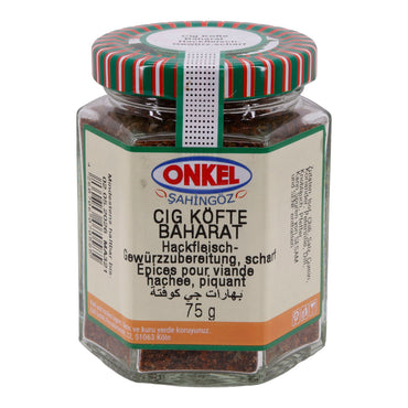 Çiğ Köfte Baharat Onkel Şahingöz | Hackfleisch-Gewürzzubereitung | Scharf | 75 g ONKEL SAHINGÖZ