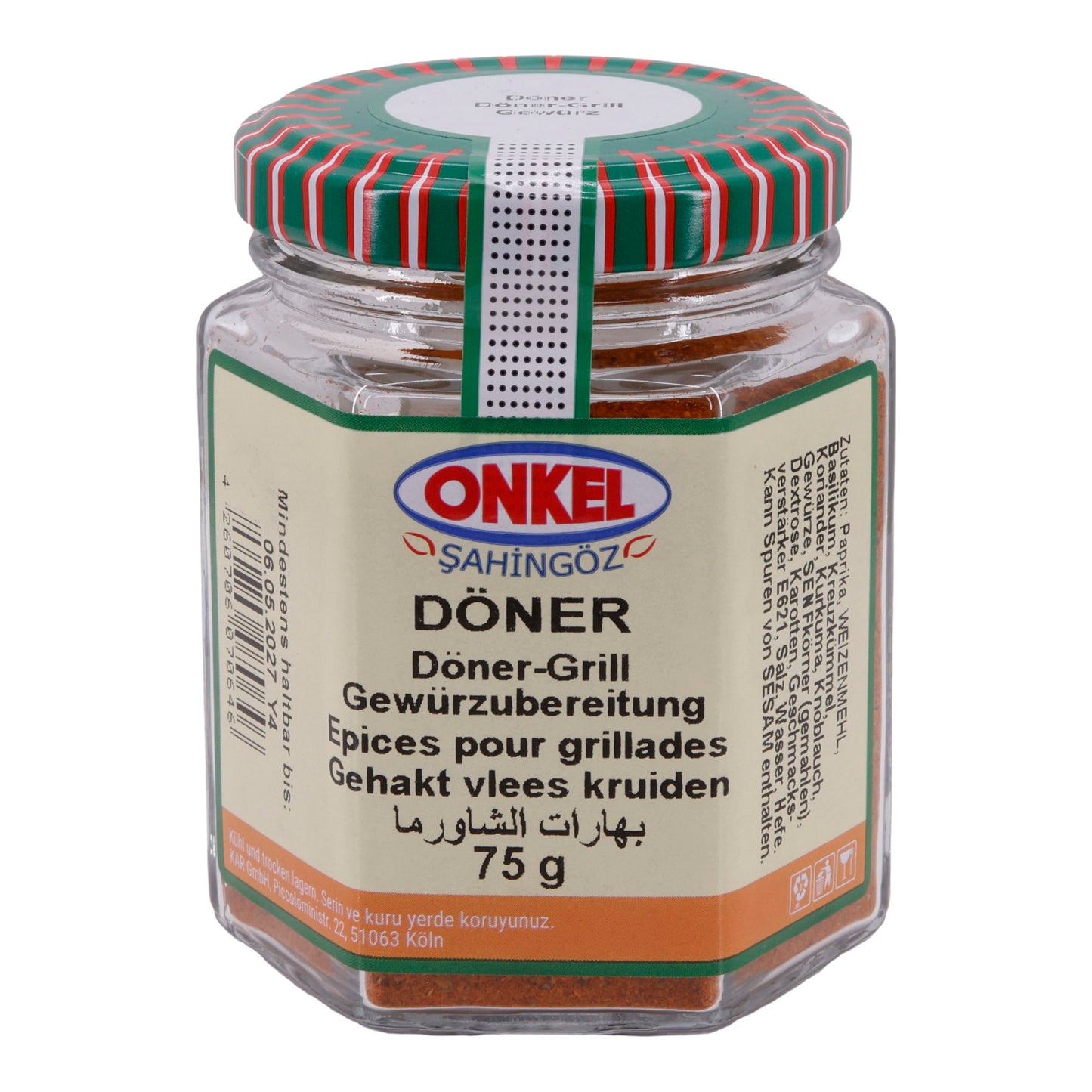 Döner Onkel Şahingöz | Döner-Grill Gewürzmischung | 75 g