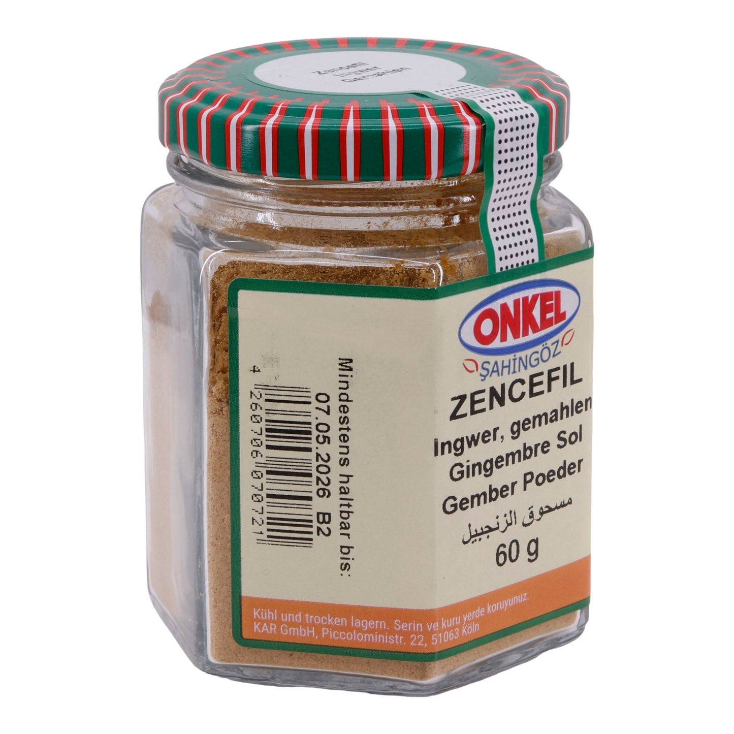 Gewürz Onkel Şahingöz Zencefil | Ingwer gemahlen | 60 g ONKEL SAHINGÖZ