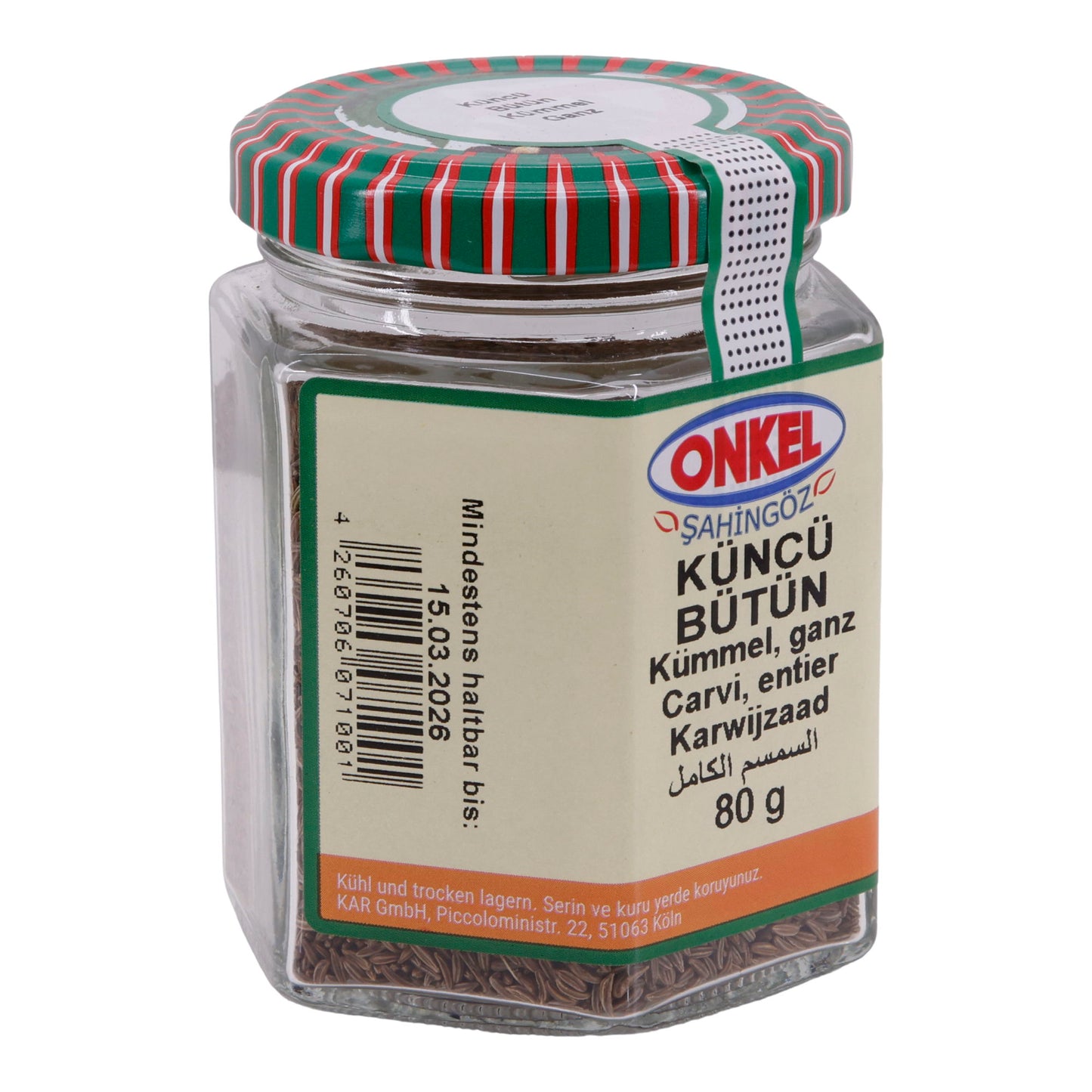 Kümmel Onkel Şahingöz | Épice | Entier | 80g
