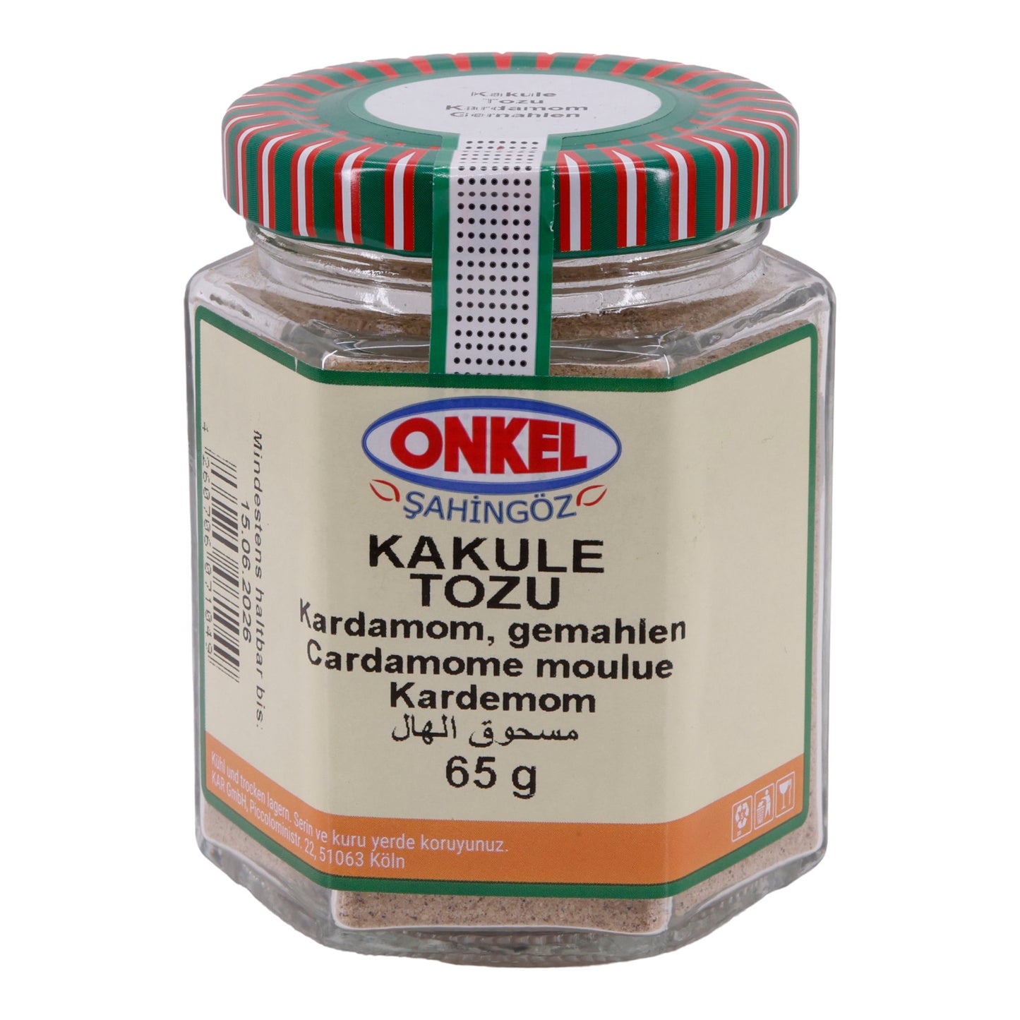 Poudre de Kakule Onkel Şahingöz | Cardamome | Moulue | 65 g