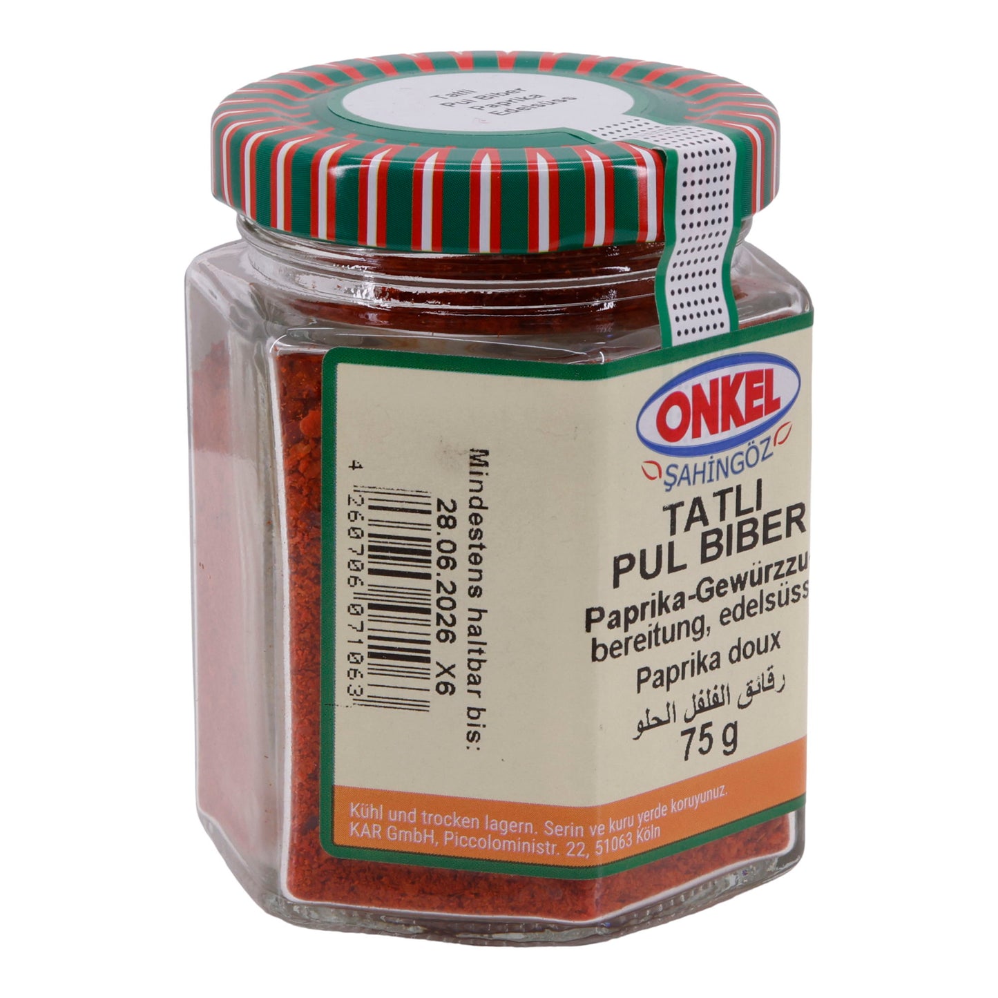 Tatlı Pul Biber Onkel Şahingöz | Paprika-Gewürzzubereitung | Edelsüß | 75 g