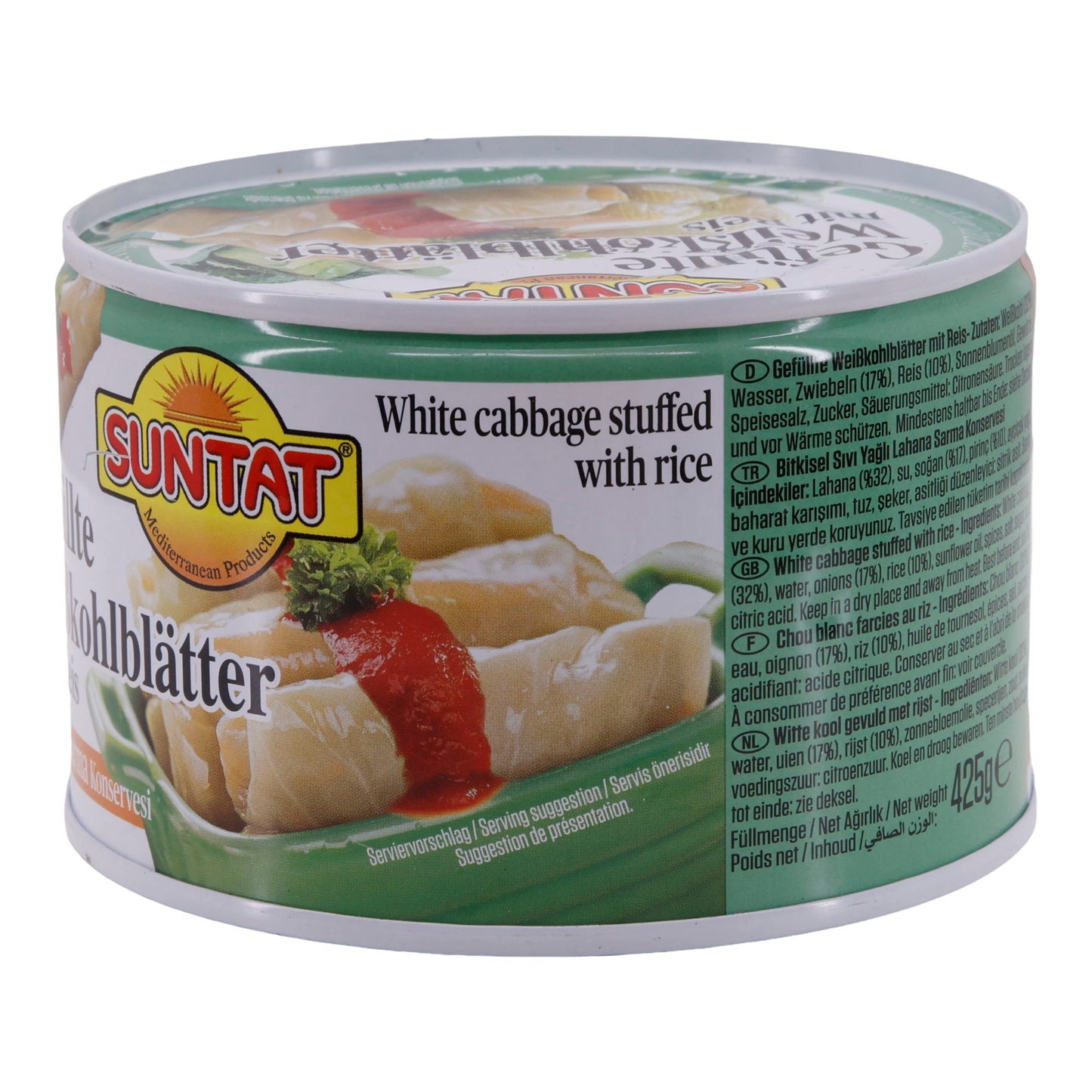 STUFFED WHITE CABBAGE LEAVES WITH RICE