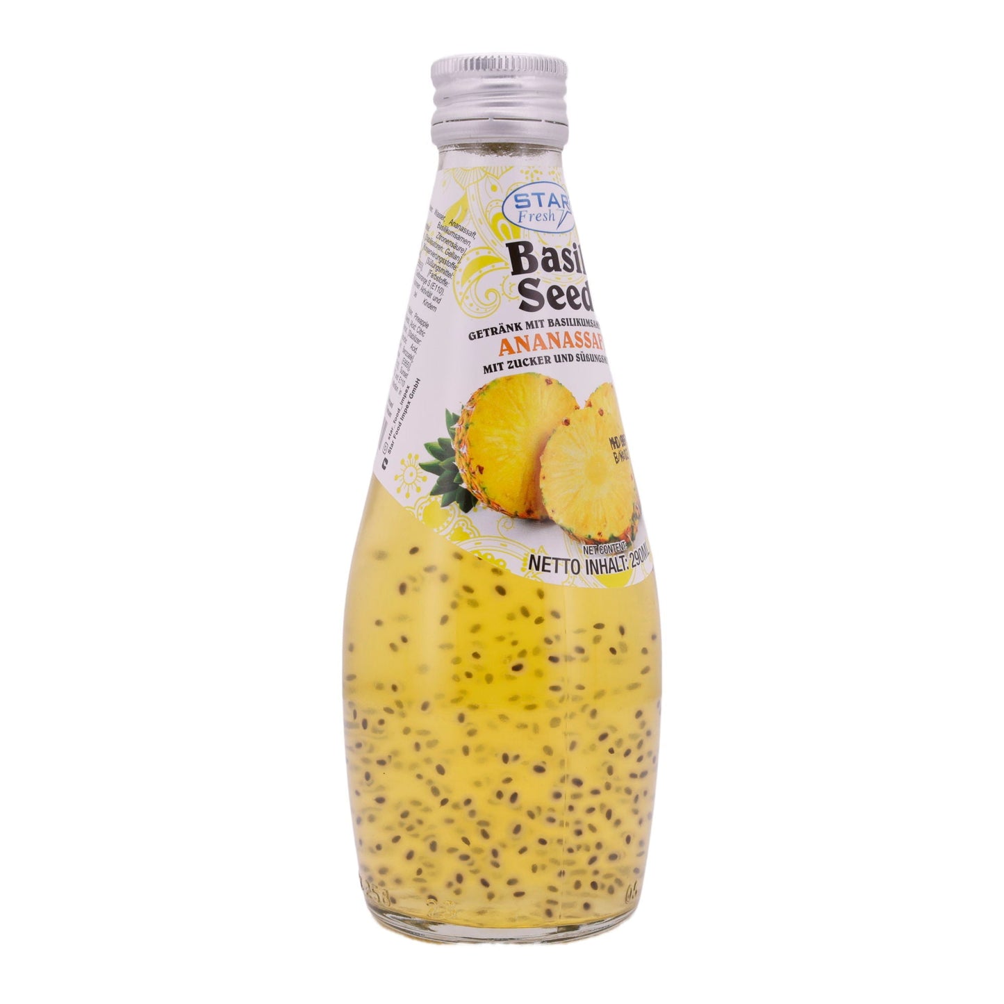 Basil Seed Drink Star Fresh | Refreshing | With Pineapple Juice | 290 ml