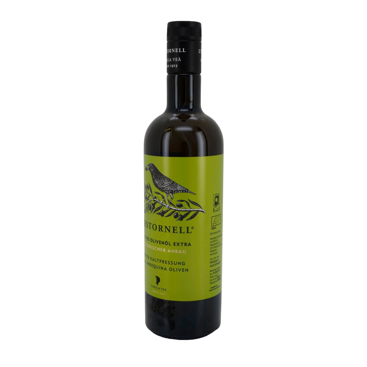 Bio-Olivenöl | L’Estornell | Arbequina, erste Kaltpressung, natives Olivenöl extra, biologischer Anbau | 750 ml Silca