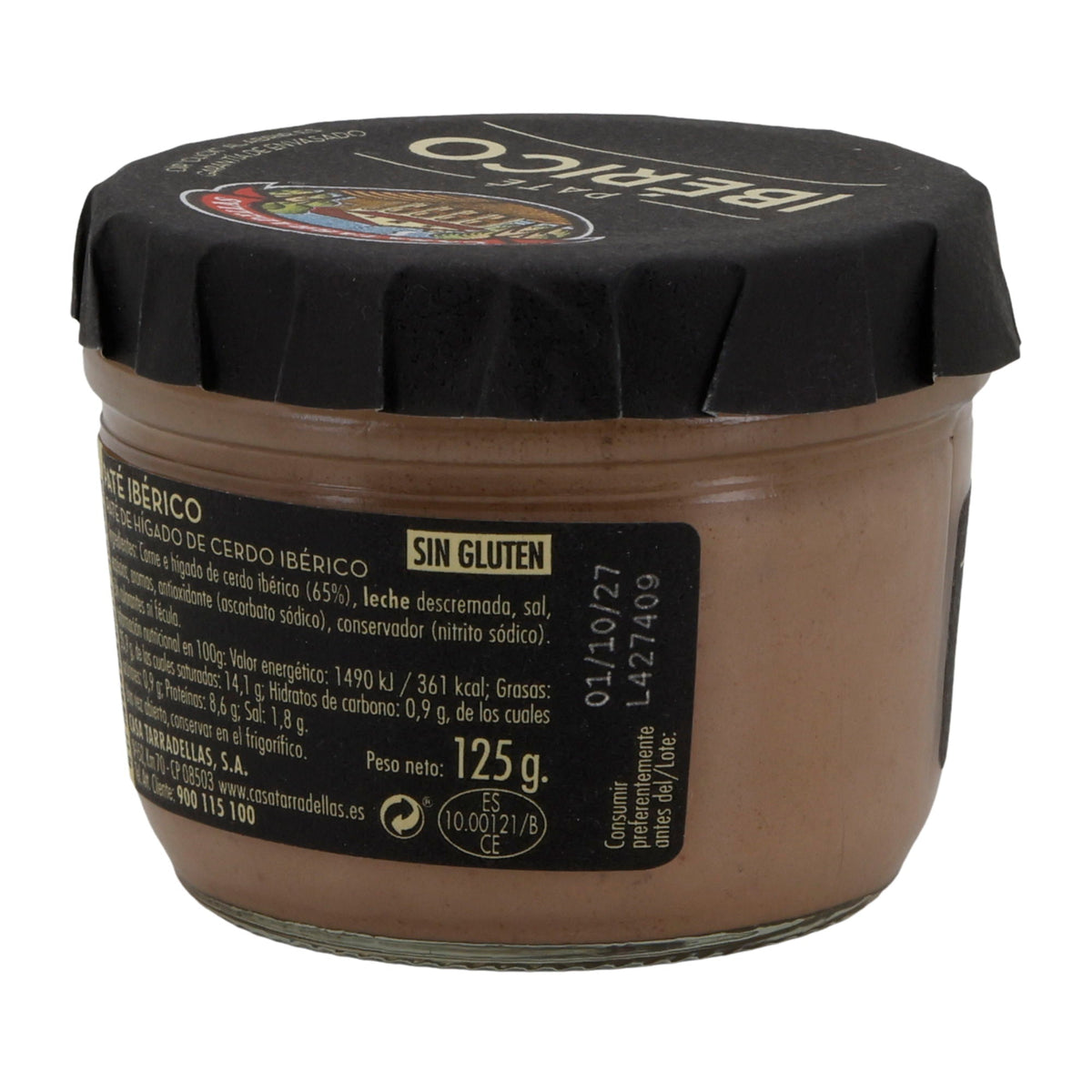 Brotaufstrich Casa Tarradellas | Paté Ibérico | Würziger Geschmack | 125g Glas Silca