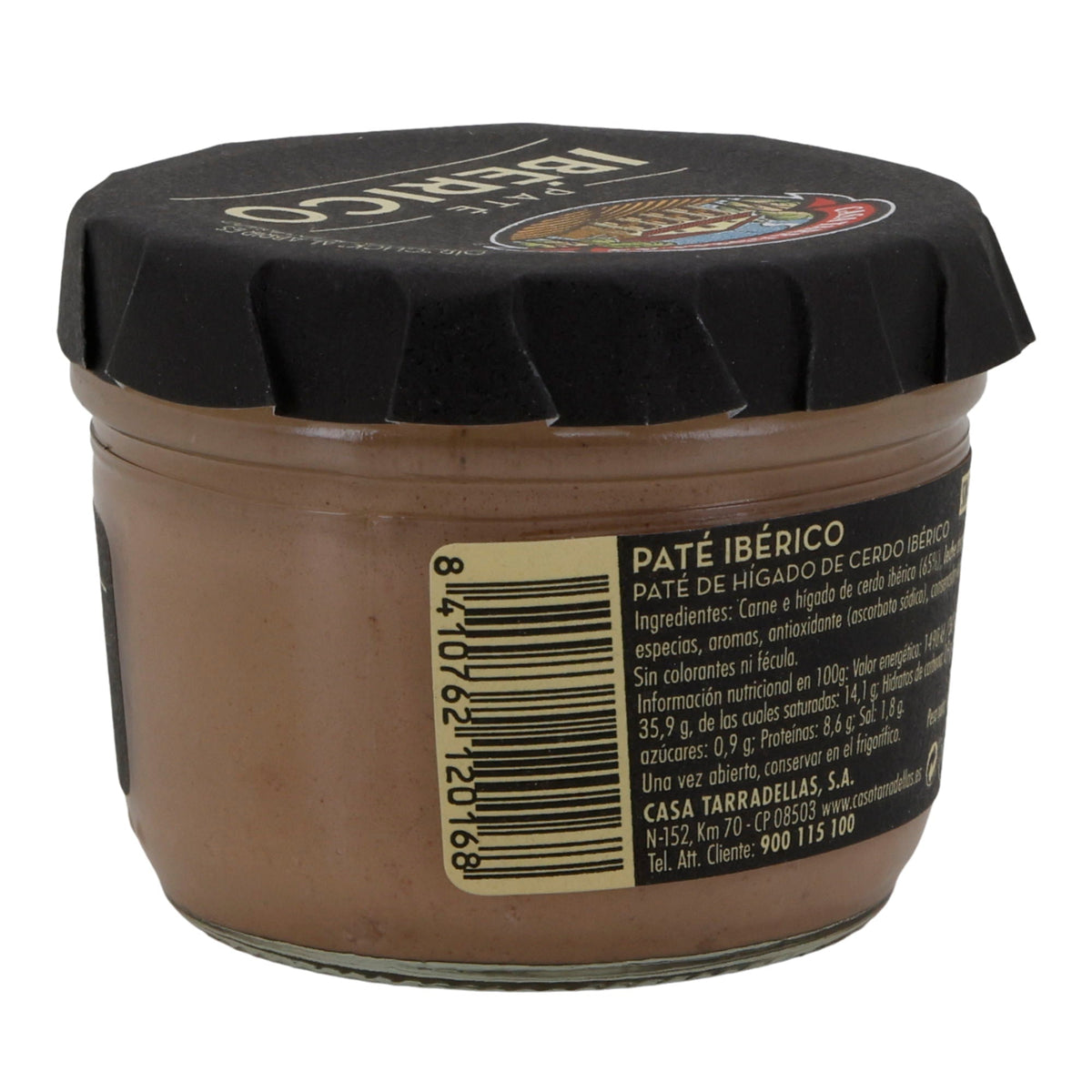 Brotaufstrich Casa Tarradellas | Paté Ibérico | Würziger Geschmack | 125g Glas Silca