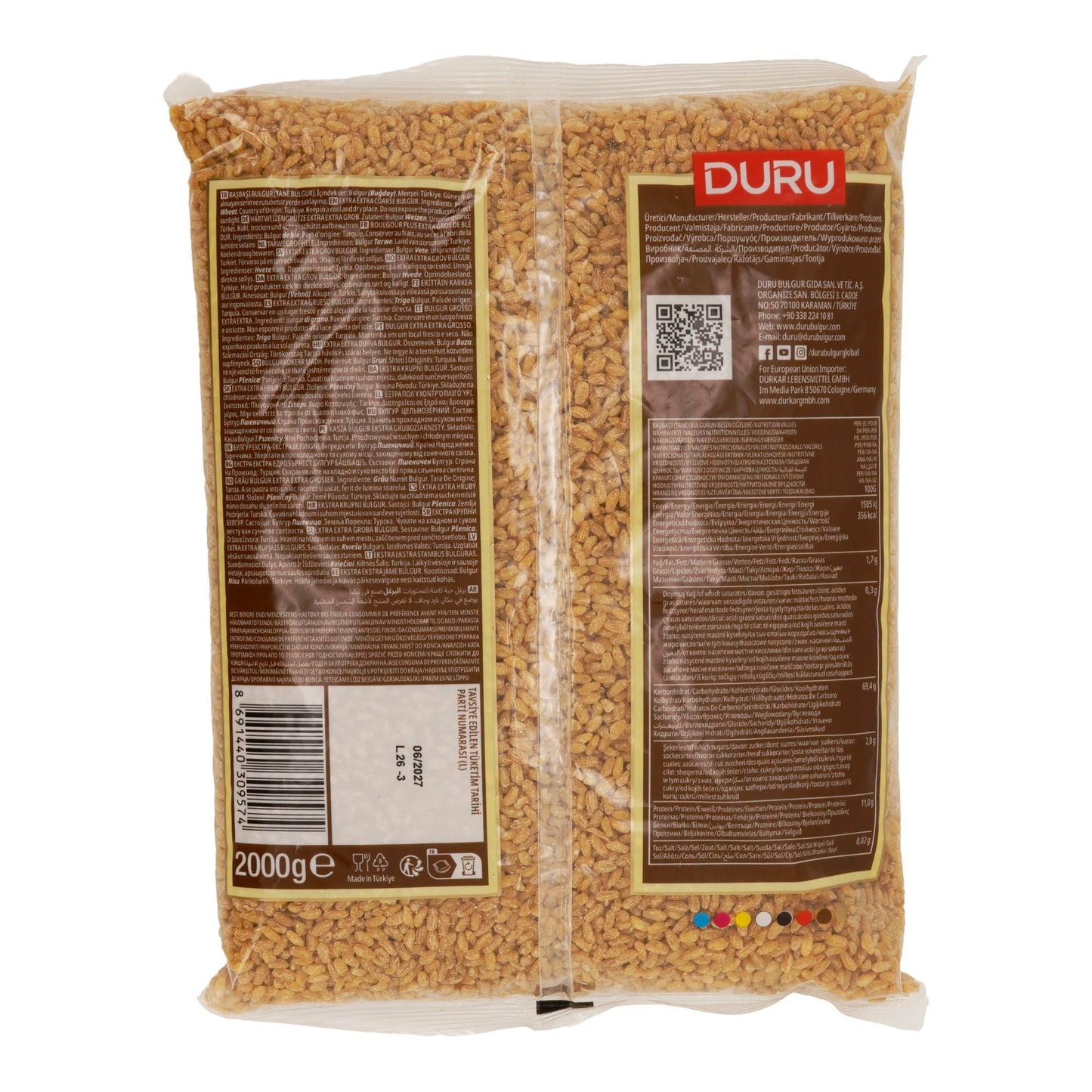 Bulgur Duru Başbaşı | Aromatisch | Extra grob | 2000 g