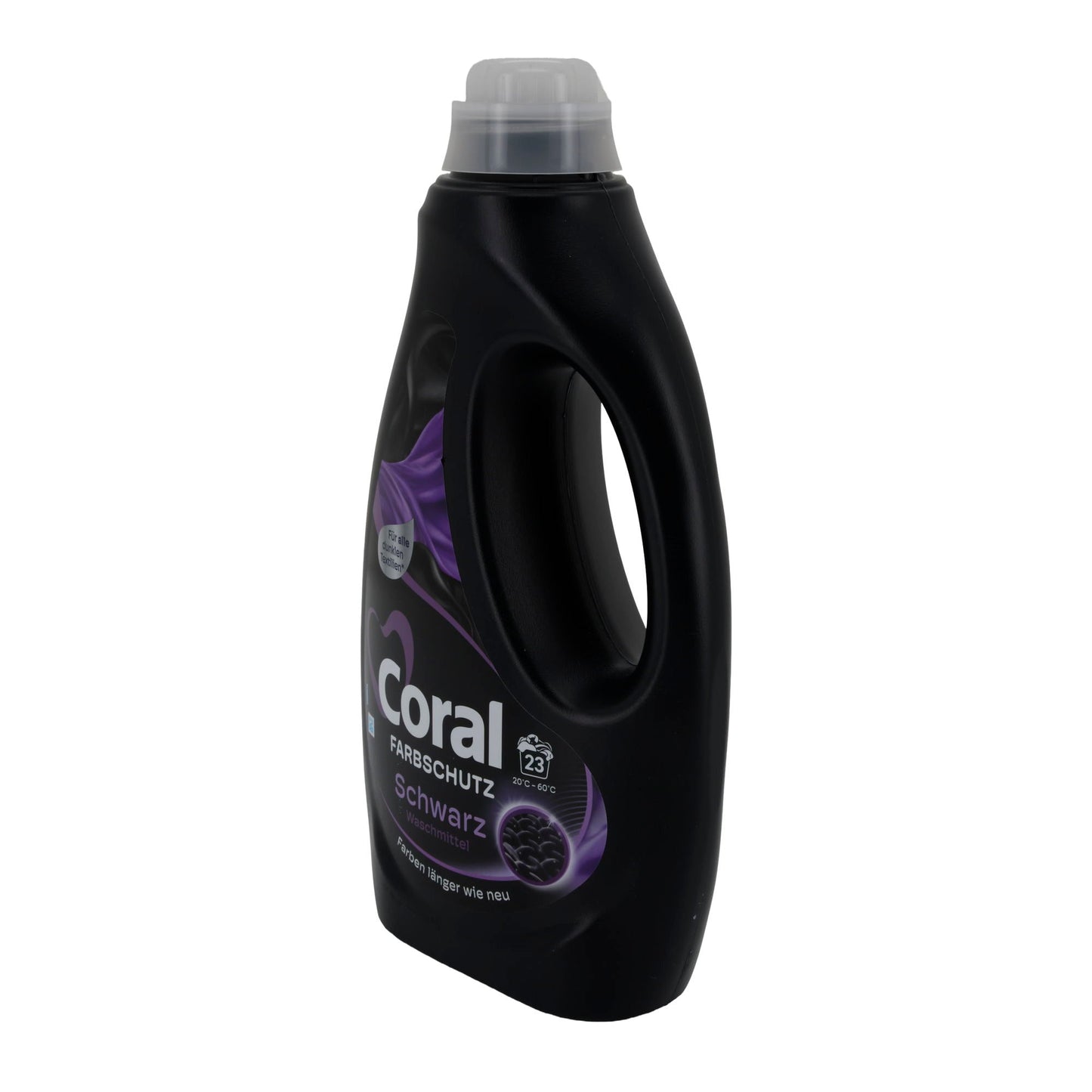 Coral Farbschutz Schwarz Waschmittel | Für dunkle Textilien | 1,15 l | 23 Waschladungen | Farb- & Faserschutz