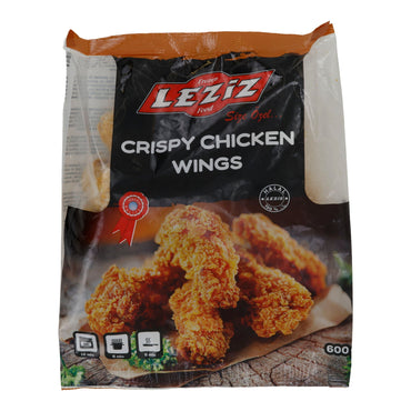 Crispy Chicken Wings Leziz | Knusprige | Vorgegarte Hähnchenflügel, halal | 600 g LEZIZ