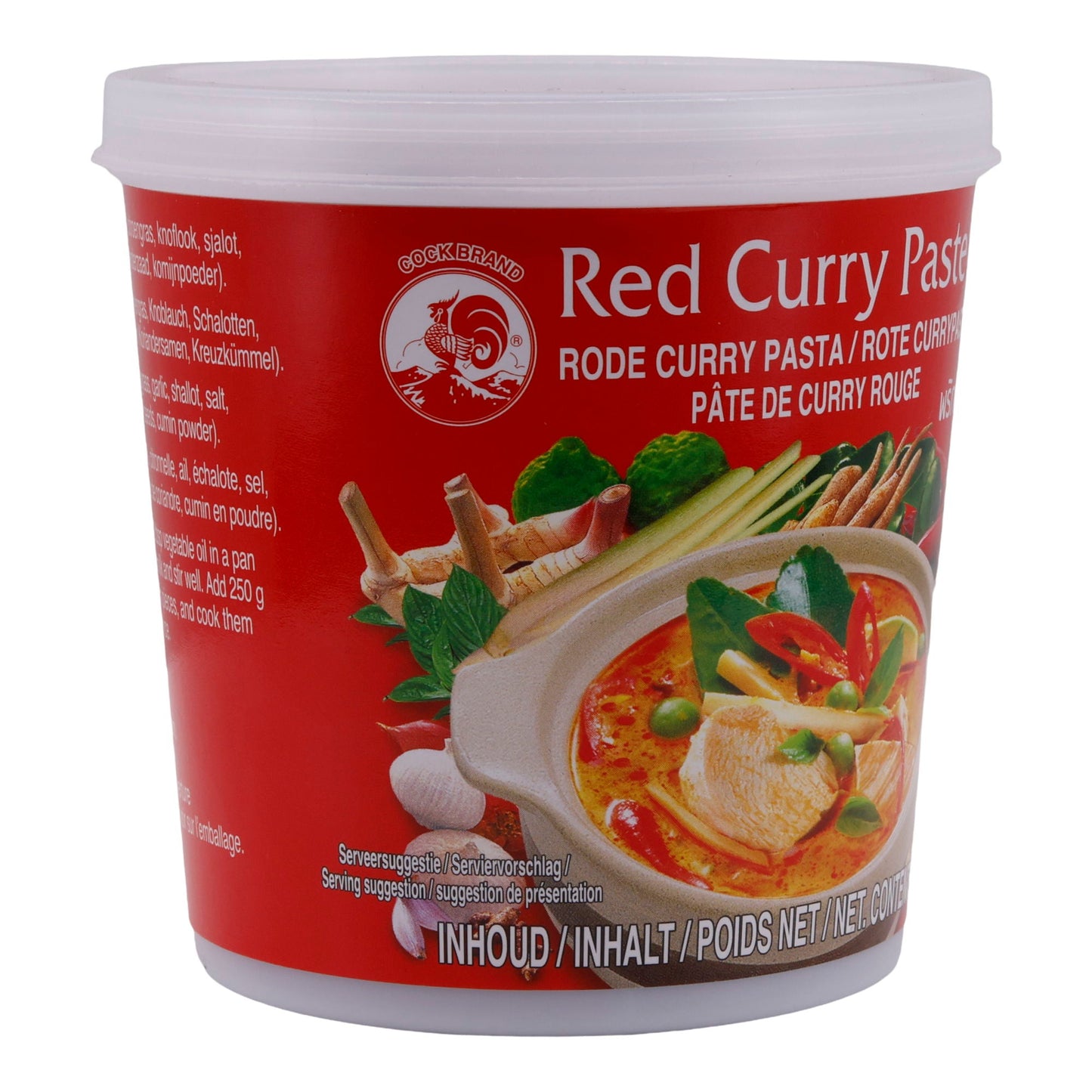 Curry Paste Cock Brand| Rote Curry Paste | Intensiv, authentisch, asiatisch | 400 g