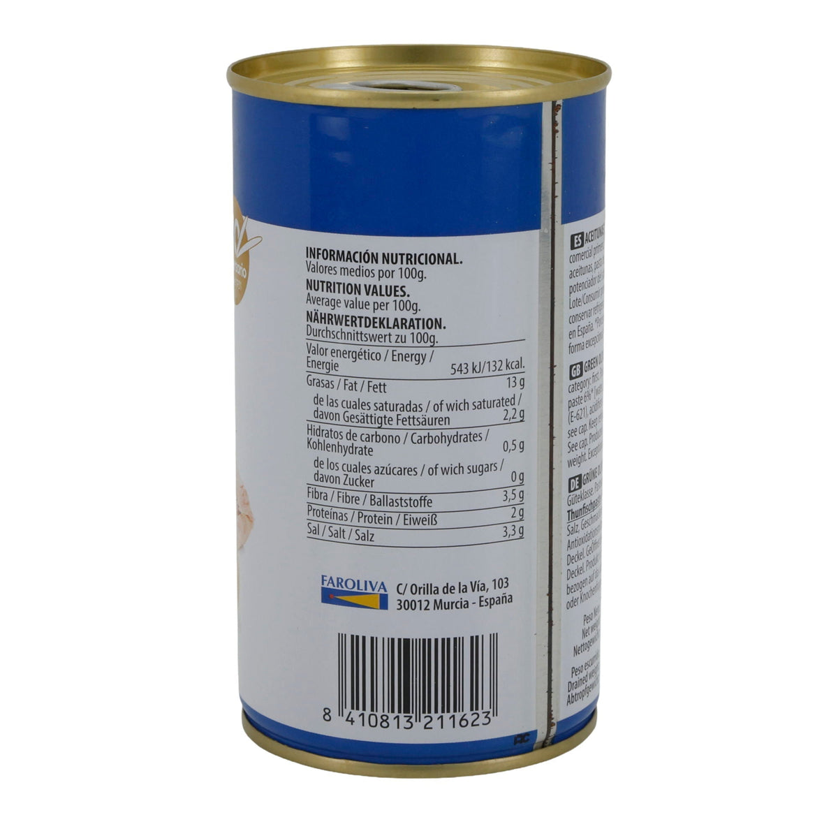 El Faro | Grüne Oliven gefüllt mit Thunfischpaste | Spanische Tapas | 350 g / 150 g Abtropfgewicht Silca