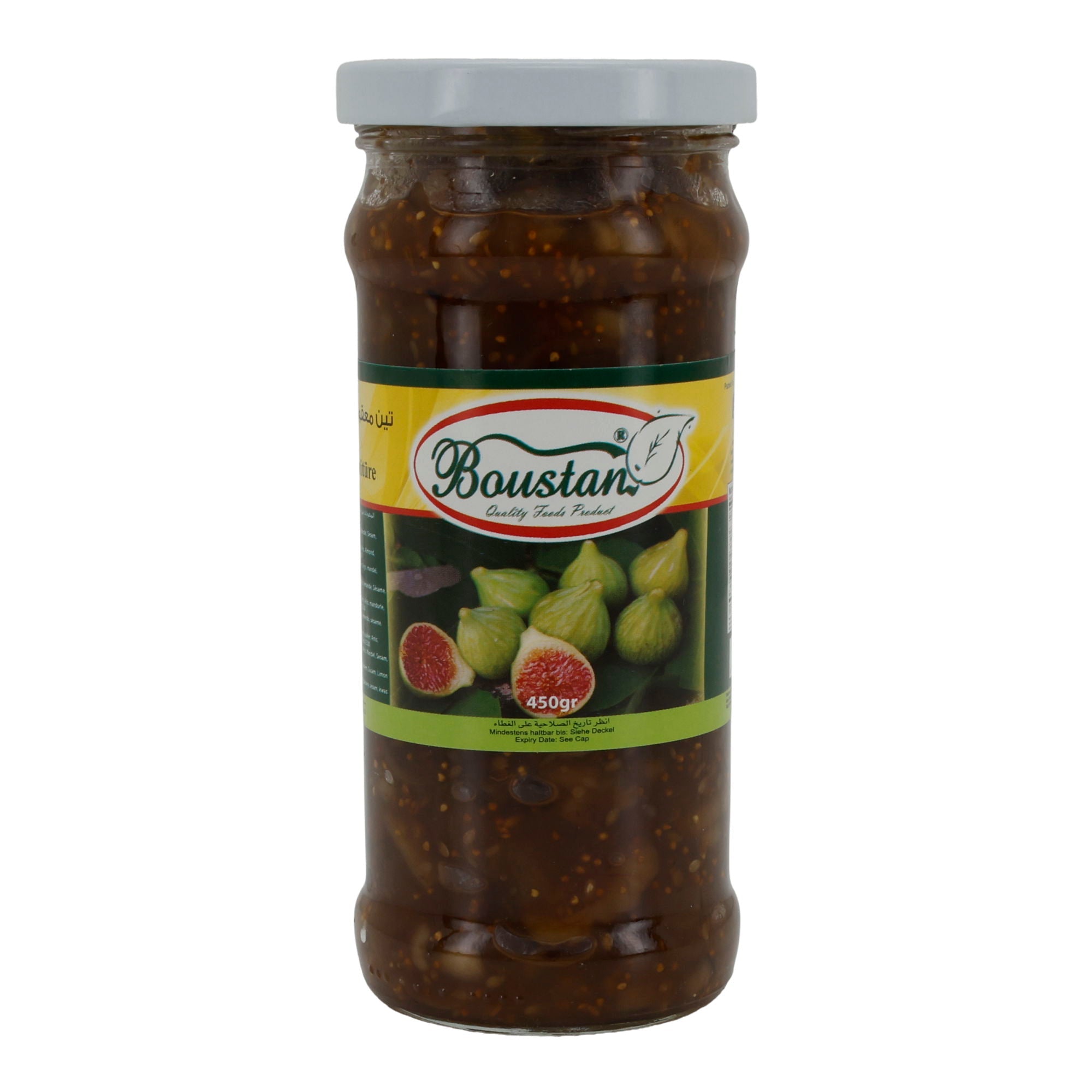 Feigenkonfitüre Boustan | Konfitüre | mit Nüssen | 450 g Glas - Taste Your World