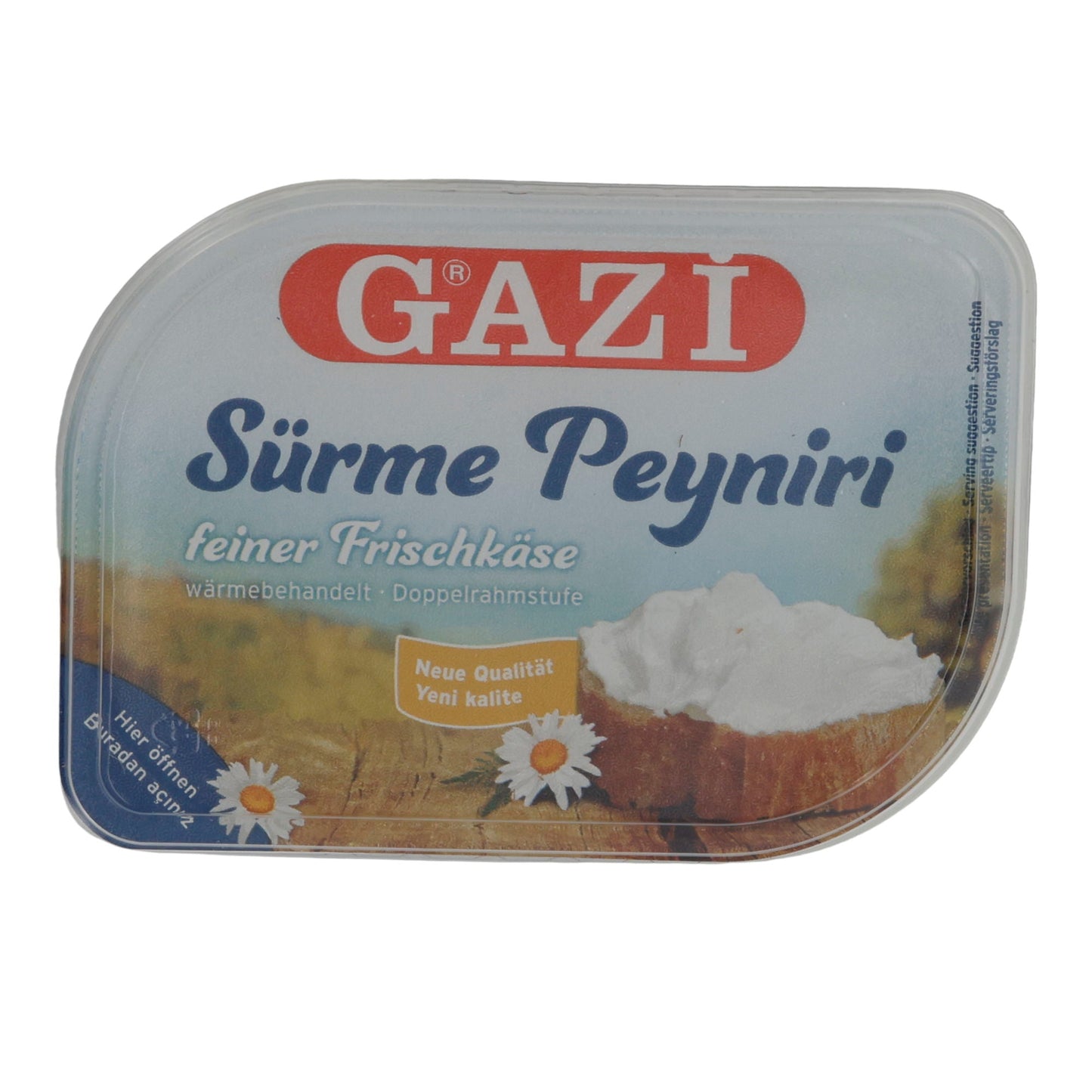 Frischkäse Gazi Sürme Peyniri | Frischkäse | Feiner, streichzarter Doppelrahm-Frischkäse | 200 g
