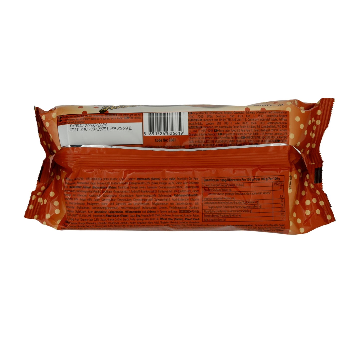 Früchtekuchen ETI | Pop Kek Patisserie | Saftig, aus der Türkei | 200 g ETI