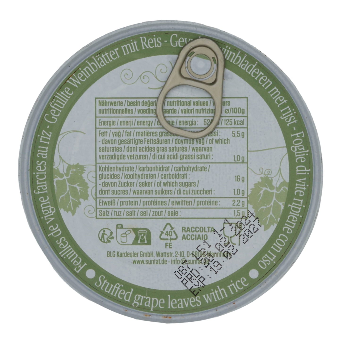 Foglie di vite ripiene Suntat | Con riso | Yaprak Sarma, pronte da servire | 400 g