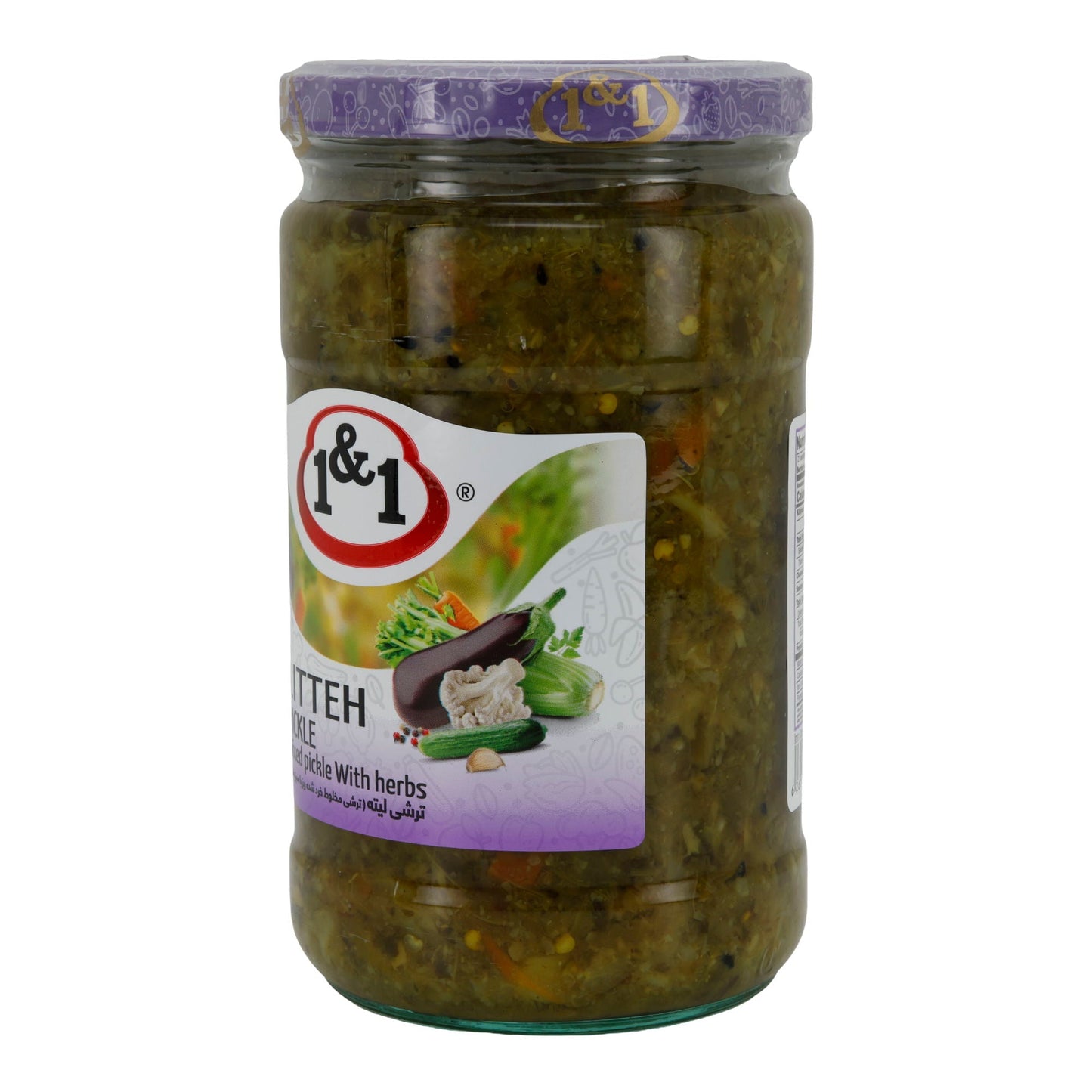 Gemüsemix 1&1 Lit'teh Pickle | Eingelegt | mit Kräutern | 640 g Glas 1&1