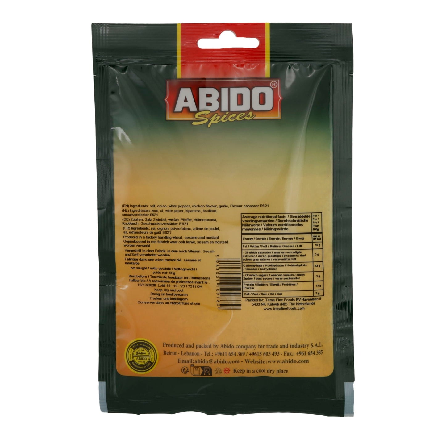 Miscela di spezie Abido | Spezie per Fajita | Per Fajitas | 50 g