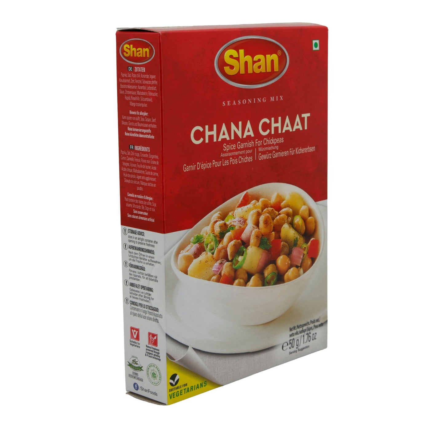 Kruidenmix Shan | Chana Chaat | Voor Kikkererwtensalade | 50 g
