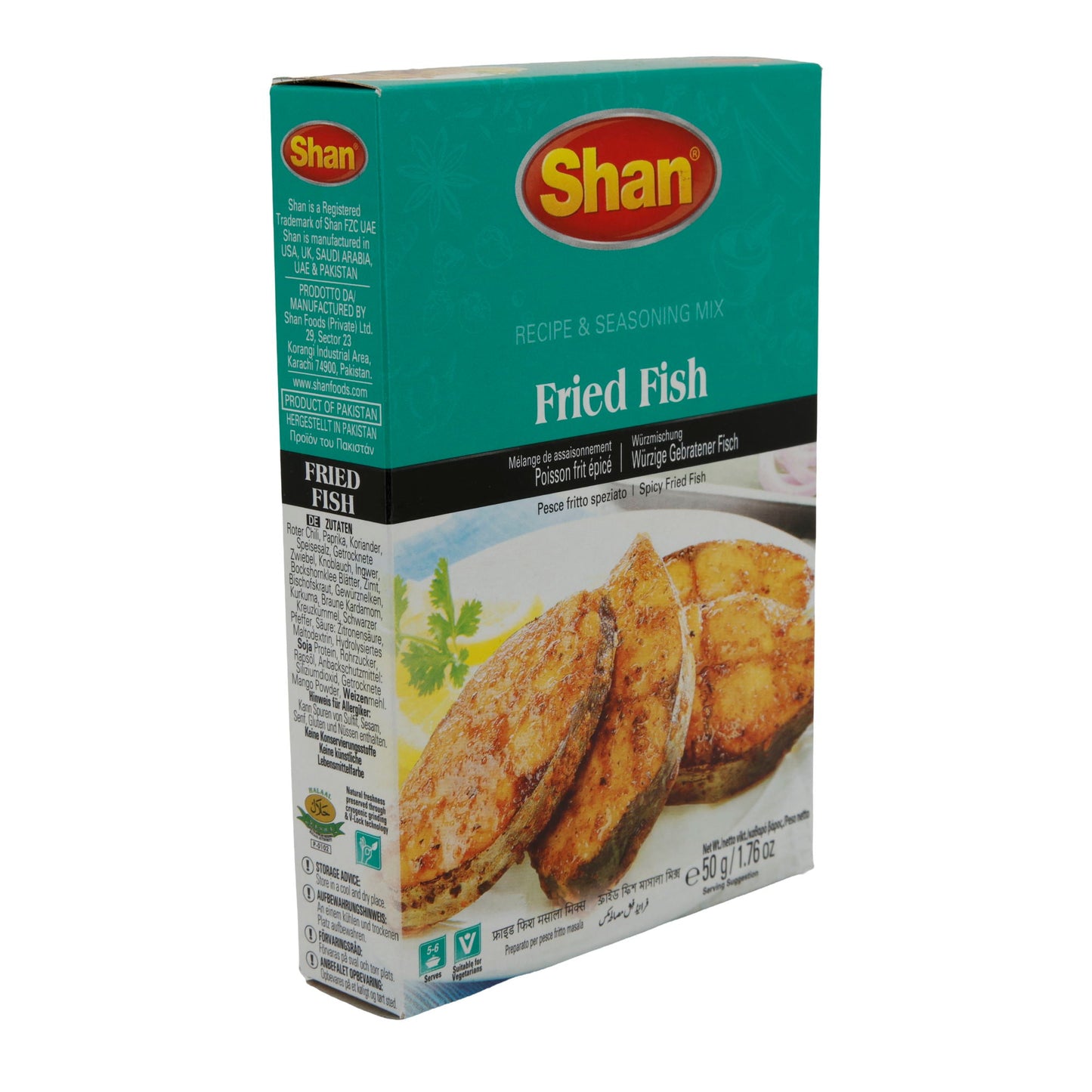 Shan Kruidenmix | Gebakken Vis Kruidenmix | Pittige Mix voor Gebakken Vis | 50 g