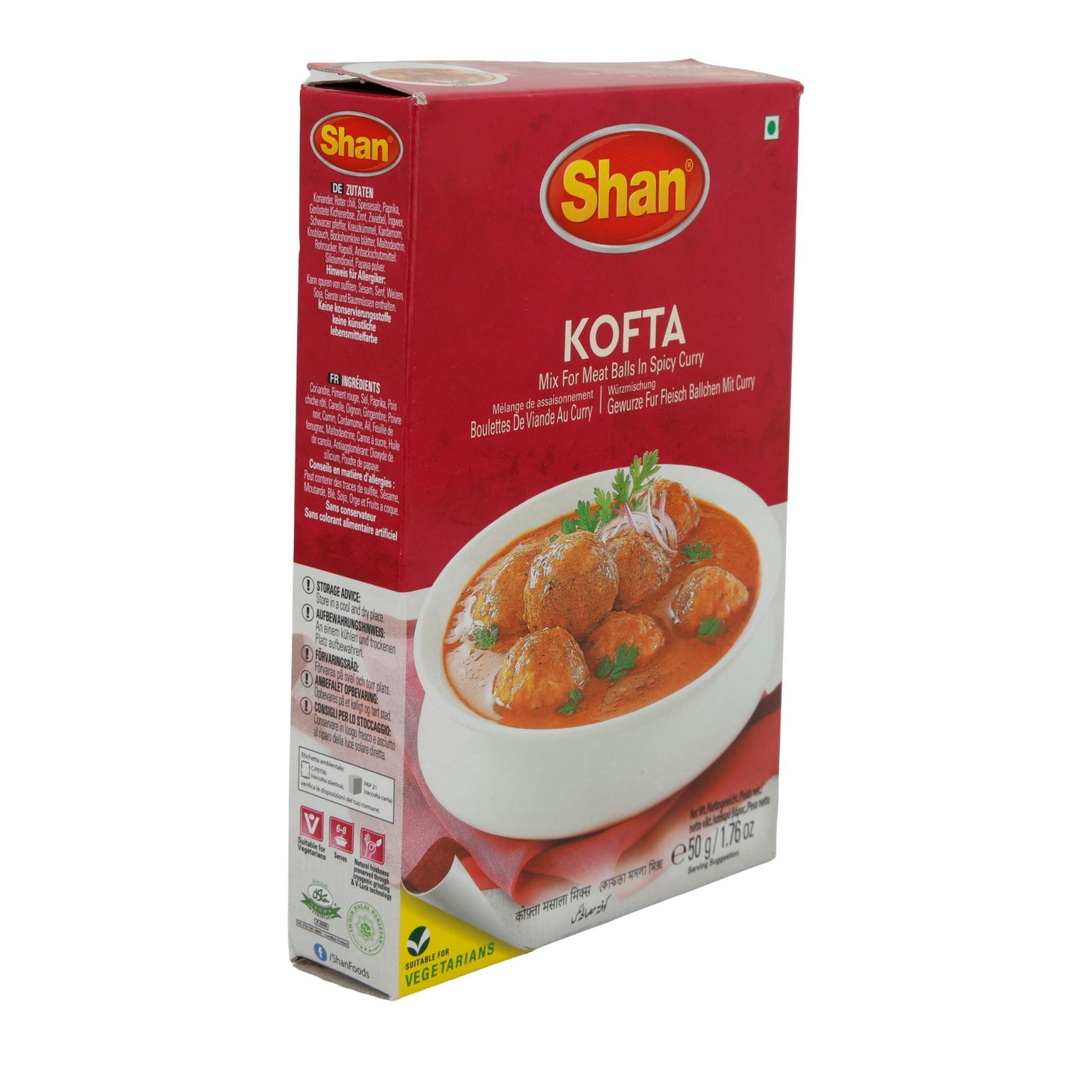Kruidenmix Shan | Kofta | Voor gehaktballetjes in pittige currysaus | 50 g