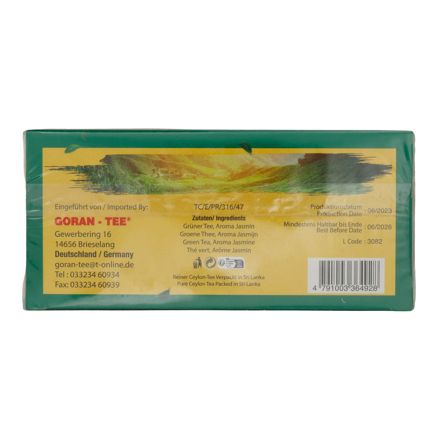 Tè verde Goran-Tee | Tè | Mevlana Tè verde, miscela di lusso, 25 bustine di tè