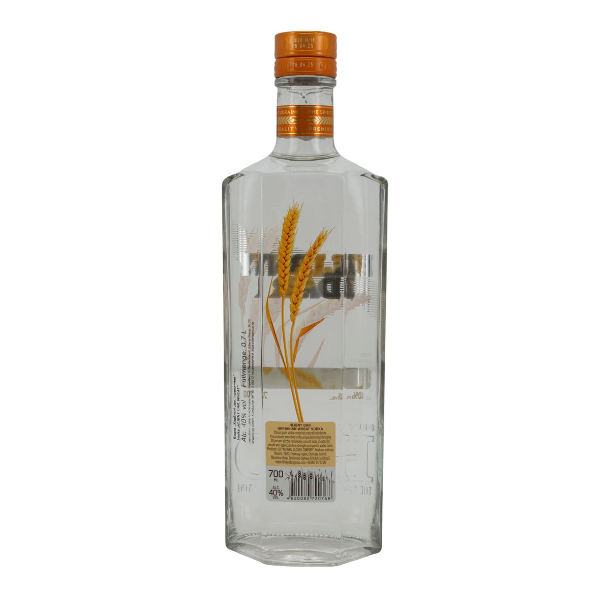Hlibny Dar | Wodka Wheat | Premium Weizenvodka | 40 % vol | 0,7 l Wodka