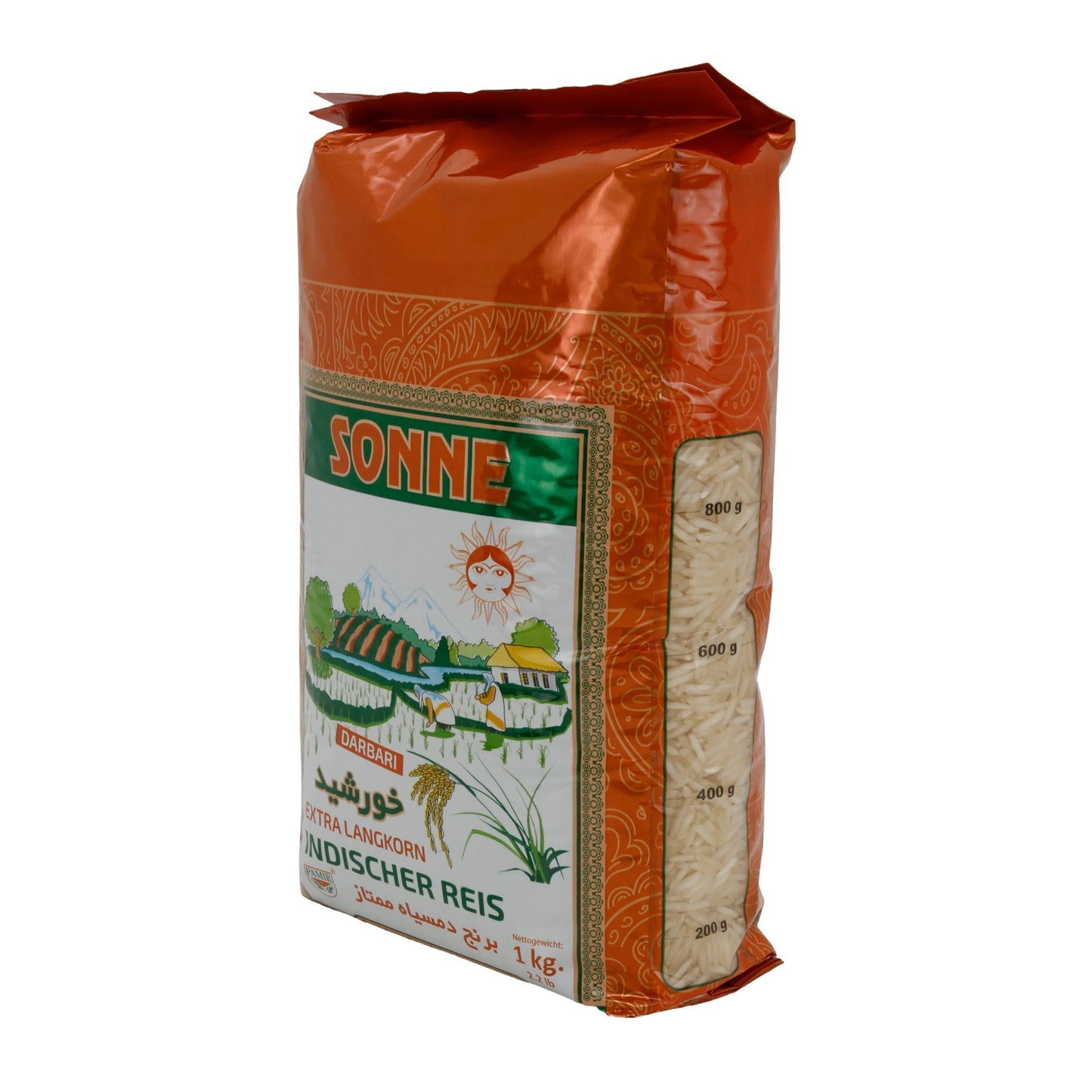 Indischer Reis Sonne Darbari Extra Langkorn | Reis | 1 kg PAMIR