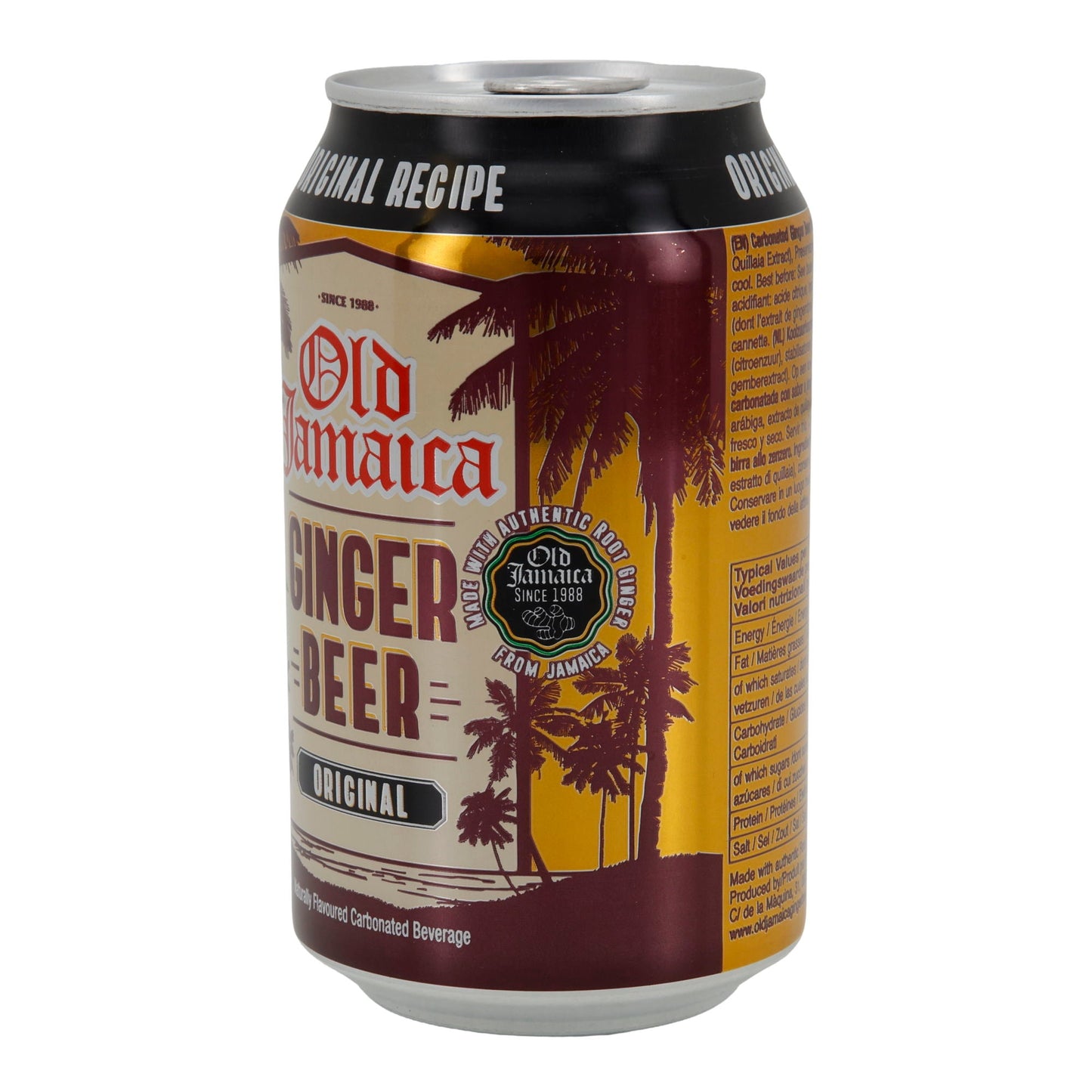 Ingwerbier Old Jamaica | Ginger Beer | erfrischend mit natürlichem Geschmack | 330 ml Dose