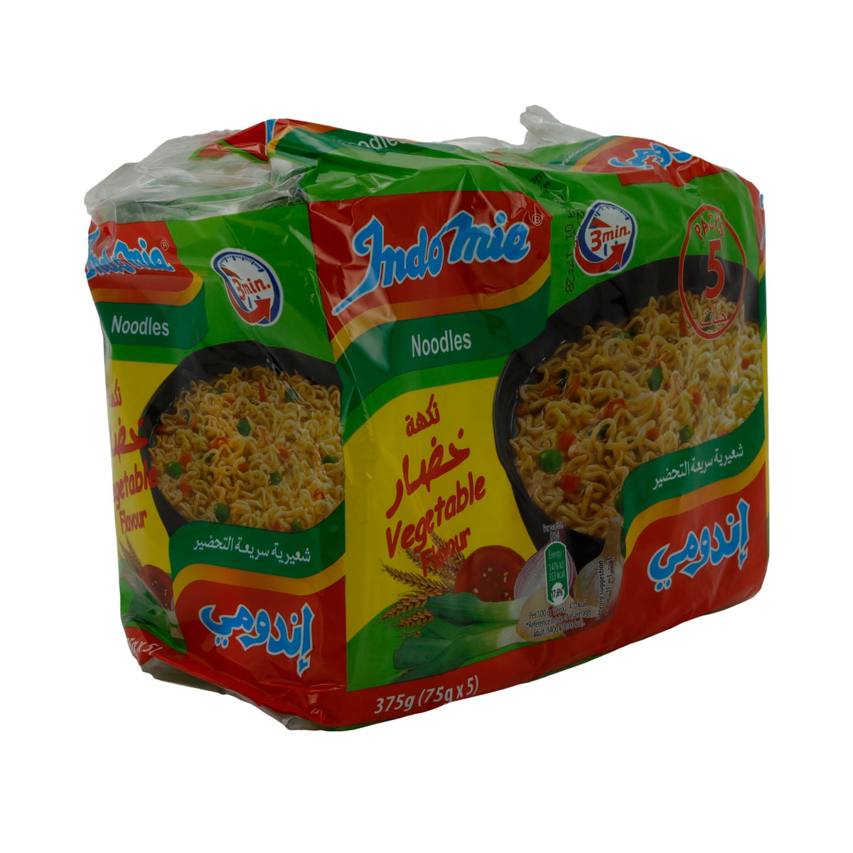 Instantnudelsuppe Indomie | Suppe | Gemüse | 5er Pack 375g INDOMIE