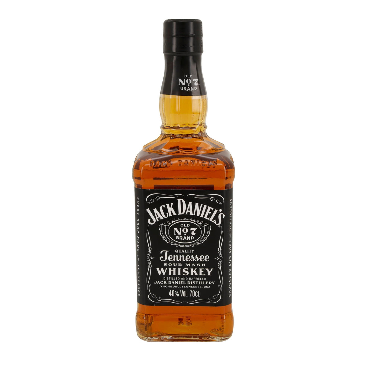 Jack Daniel’s Tennessee Whiskey | Old No. 7 | 40 % vol | 0,7 l Flasche Jack Daniel`s
