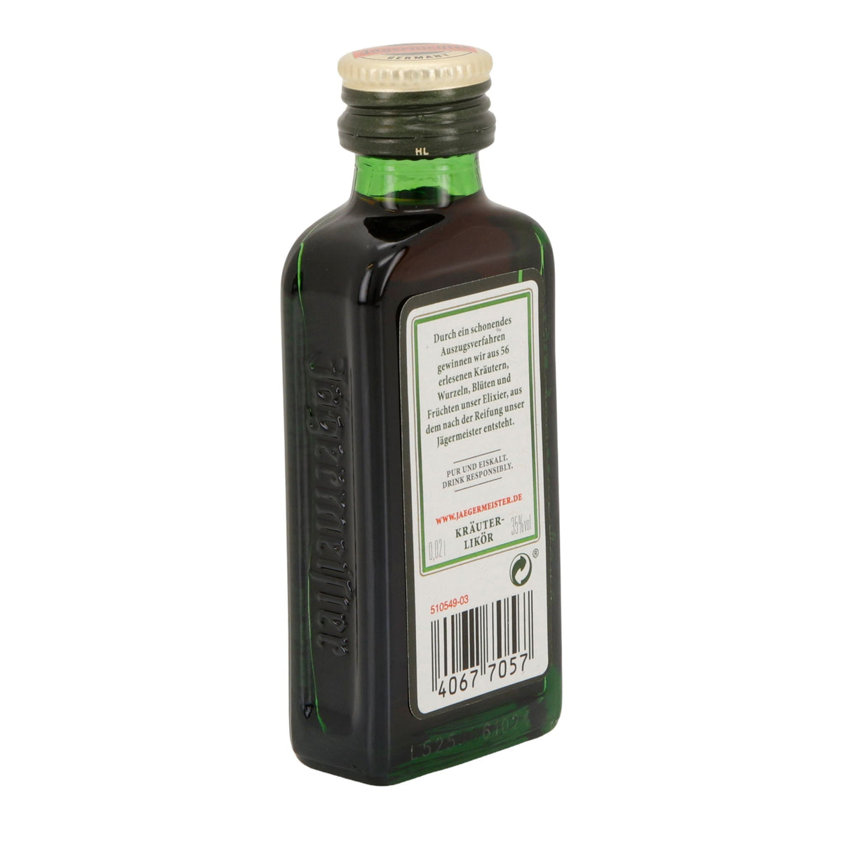 Jägermeister | Kräuterlikör | 56 Kräuter | 35 % vol | 20 ml Jägermeister
