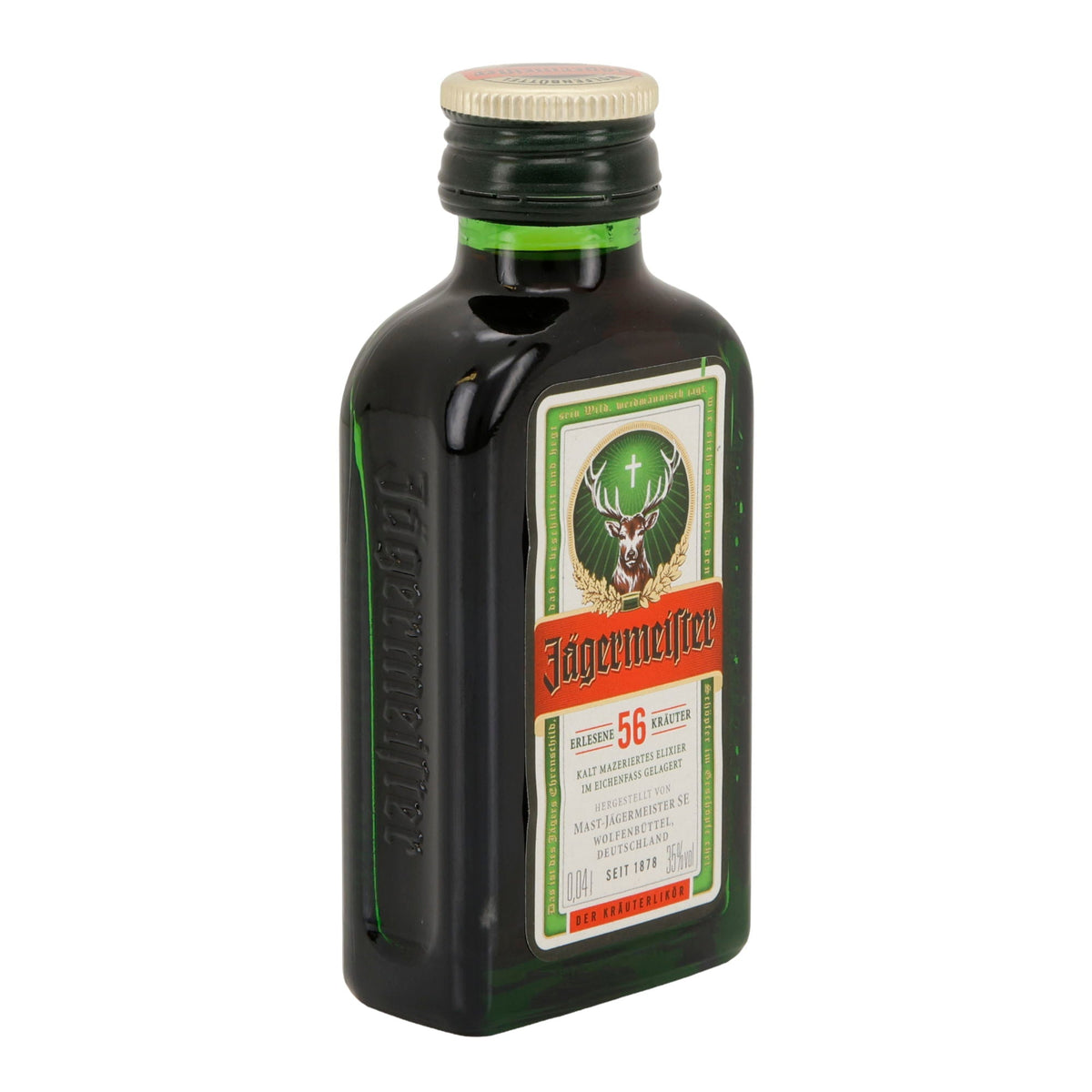 Jägermeister | Kräuterlikör | 56 Kräuter | 35 % vol | 40 ml Jägermeister