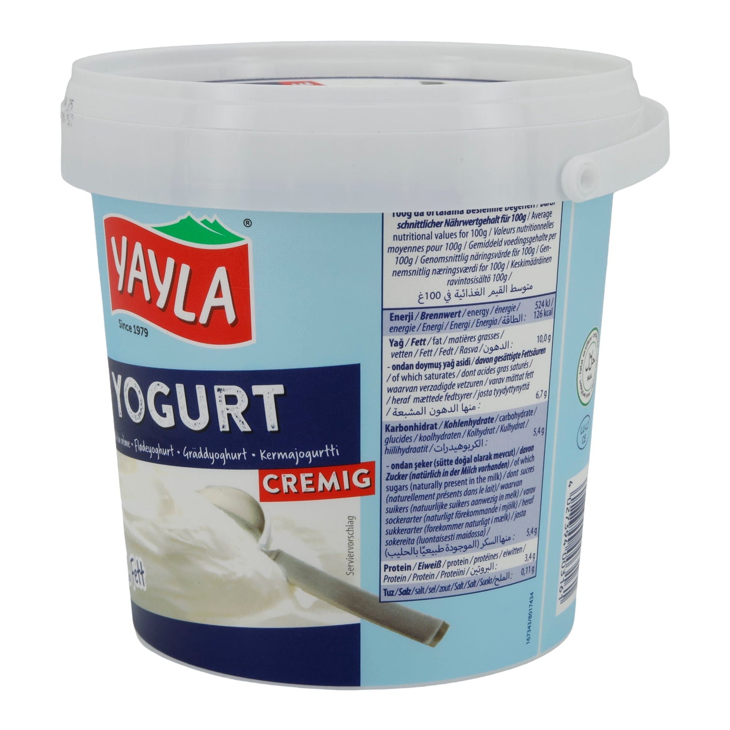 Joghurt Yayla Naturjoghurt | Joghurt | Cremig mit 10 % Fett | 1 kg YAYLA