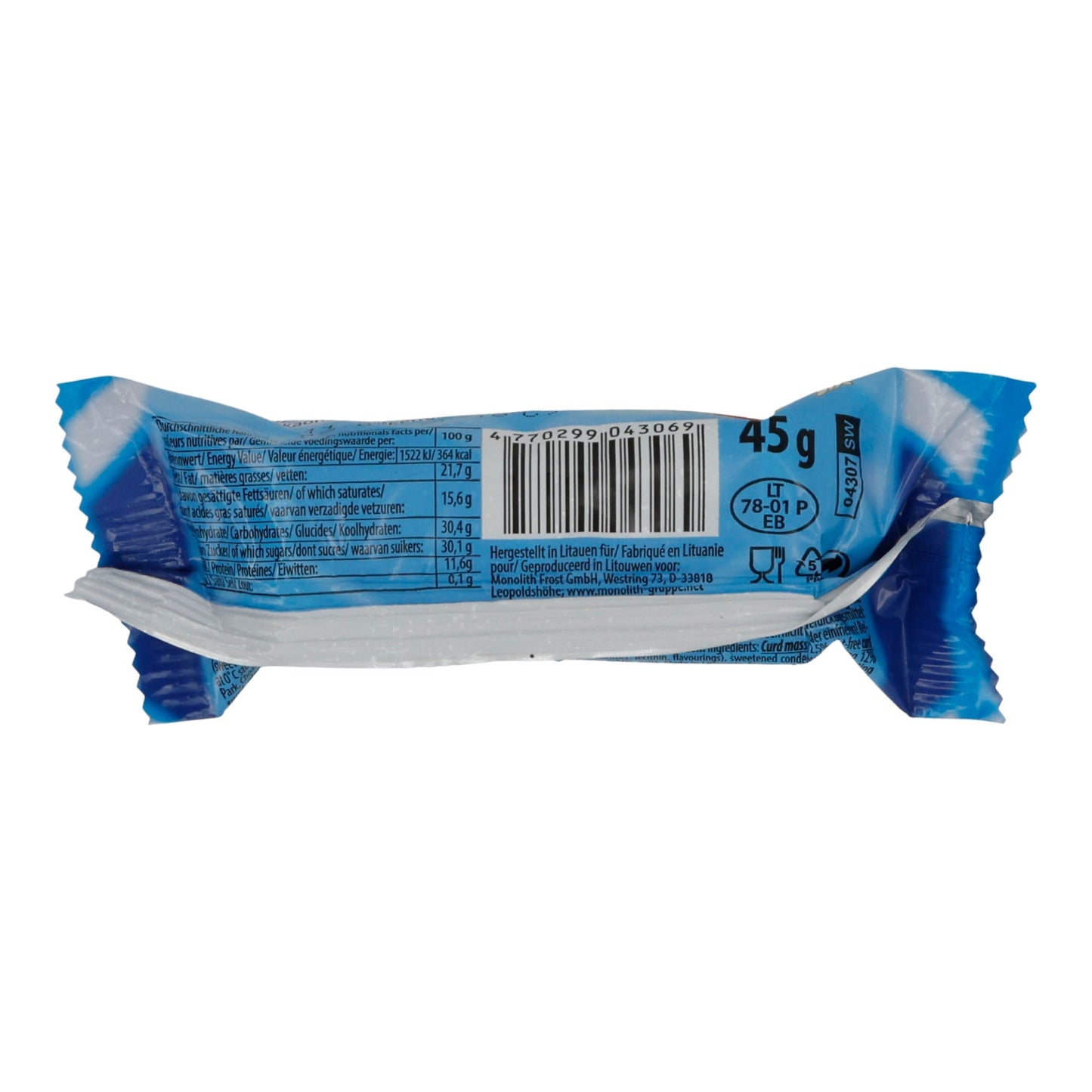 Käse Schwinn | Frischkäseriegel Kondensmilch | Cremig mit süßer Milchfüllung, Glasur | 45 g SCHWINN