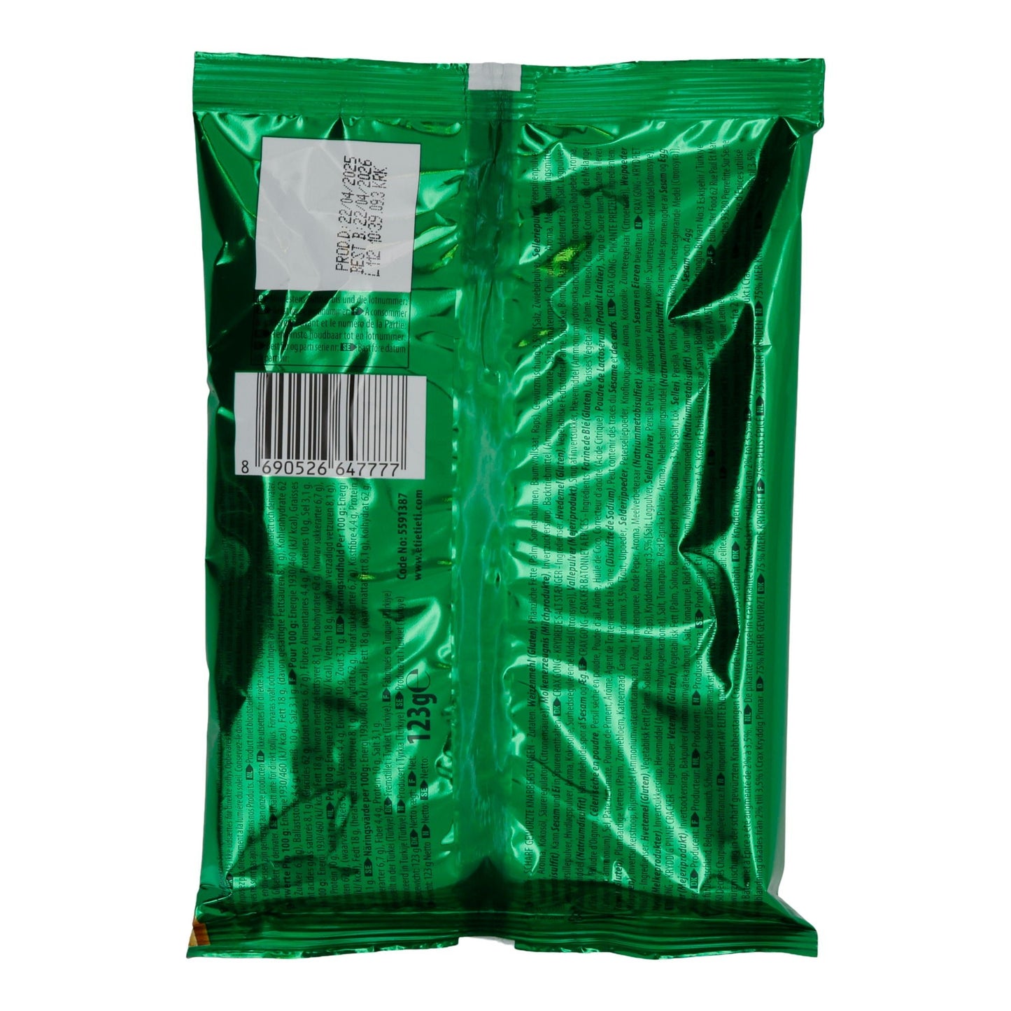 Kräuter - Stick - Cracker Eti Crax Gong Extra Herbs | Snack | aus der Türkei | 123 g - Taste Your World