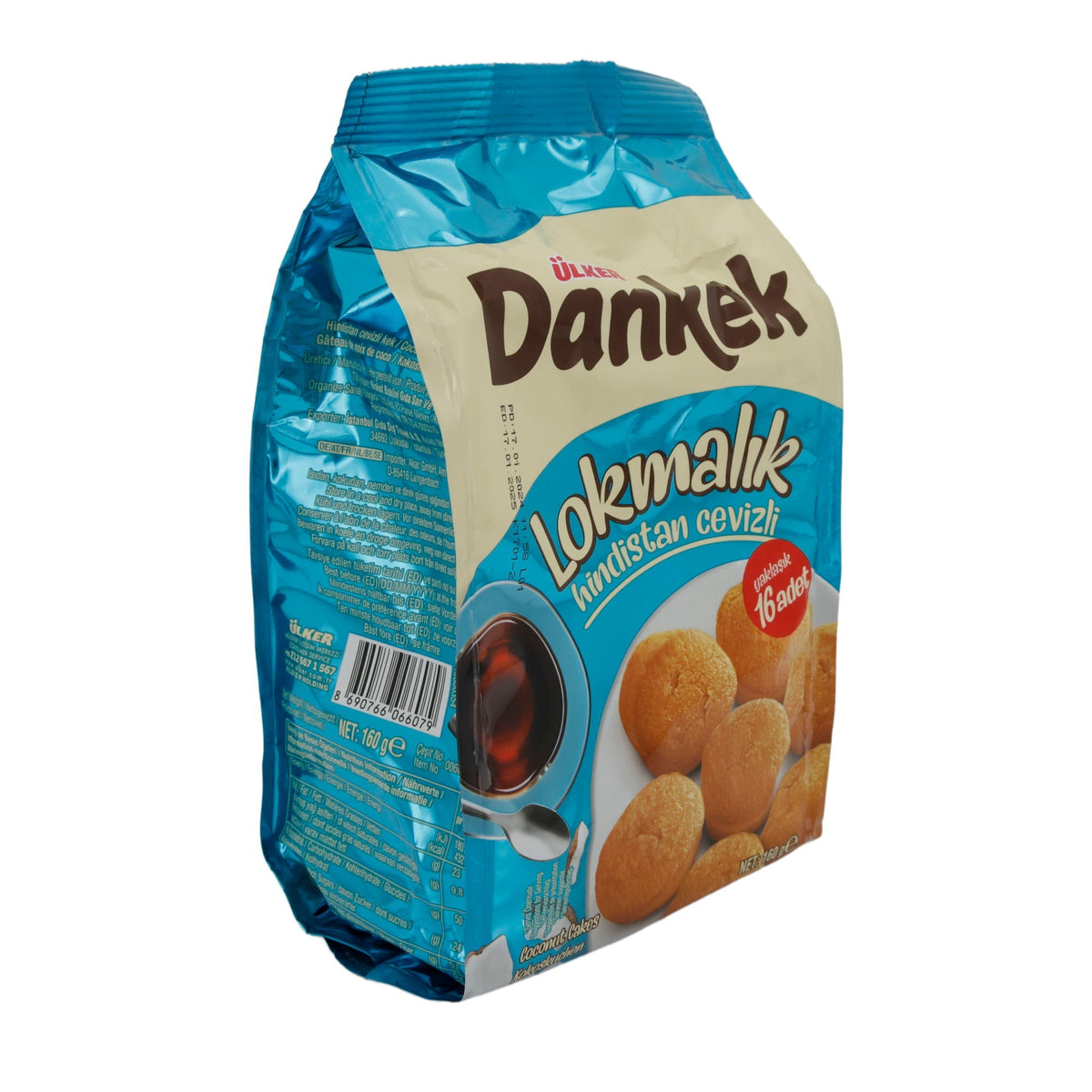Kuchen Ülker | Dankek Lokmalık Kokos-Kuchen | 16 Stück | 160 g UELKER