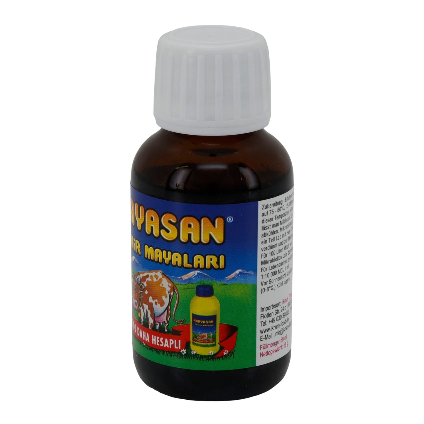 Lab Mayasan Flüssiges Lab | Lab | Mikrobielles Lab zur Käseherstellung | 58 ml MAYASAN