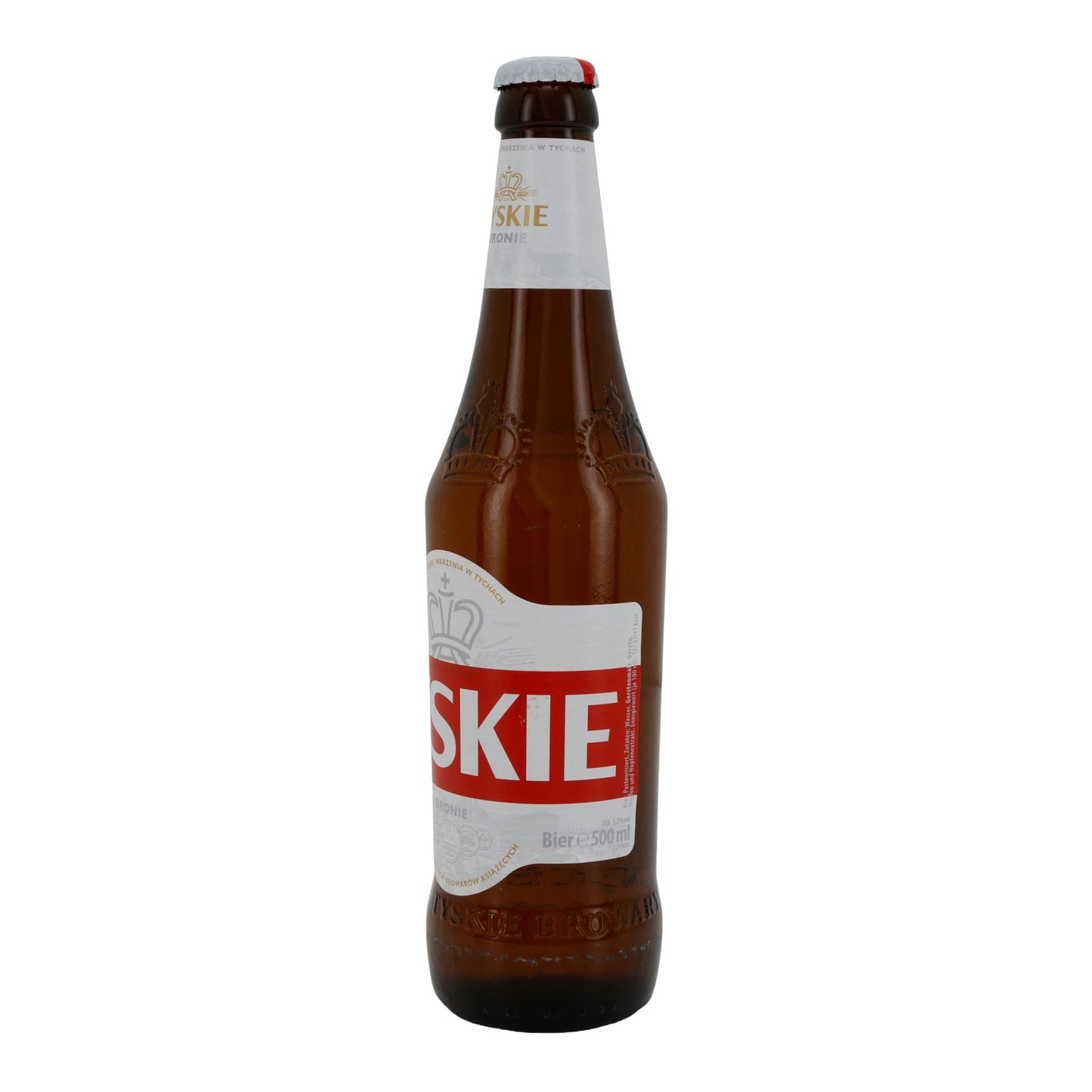 Lagerbier Tyskie Gronie | Getränk | Polnisches Bier | 500 ml Flasche Tyskie Gronie