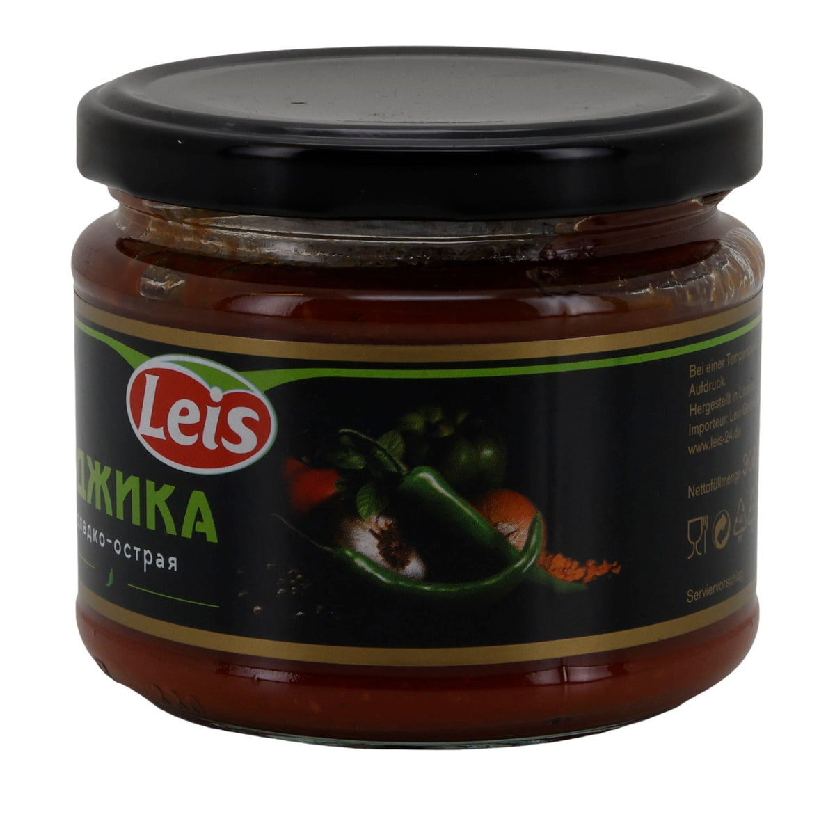 Leis Adjika | süß-scharfe Würzsauce | mit Tomaten & Knoblauch | 300 g LEIS